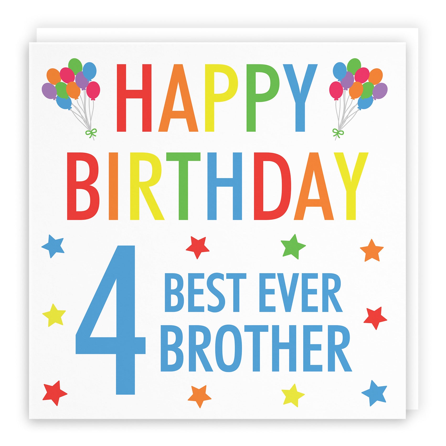 4th Brother Birthday Card Colourful - Default Title (TH02145)