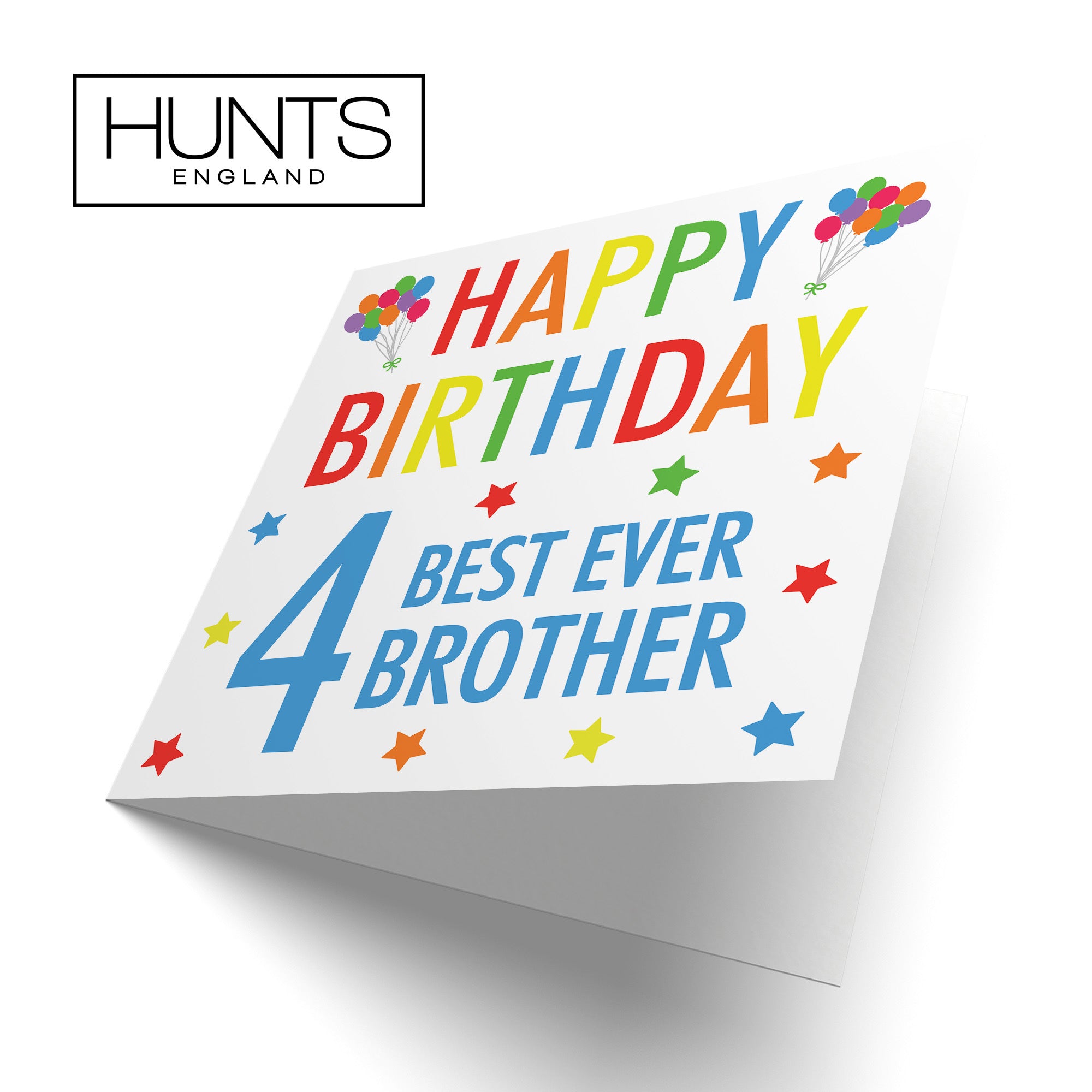 4th Brother Birthday Card Colourful - Default Title (TH02145)