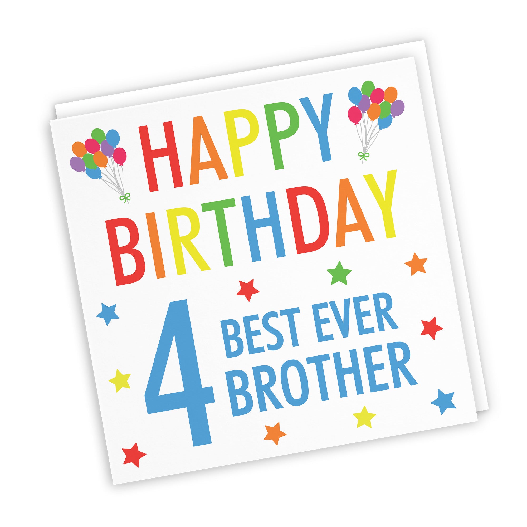 4th Brother Birthday Card Colourful - Default Title (TH02145)
