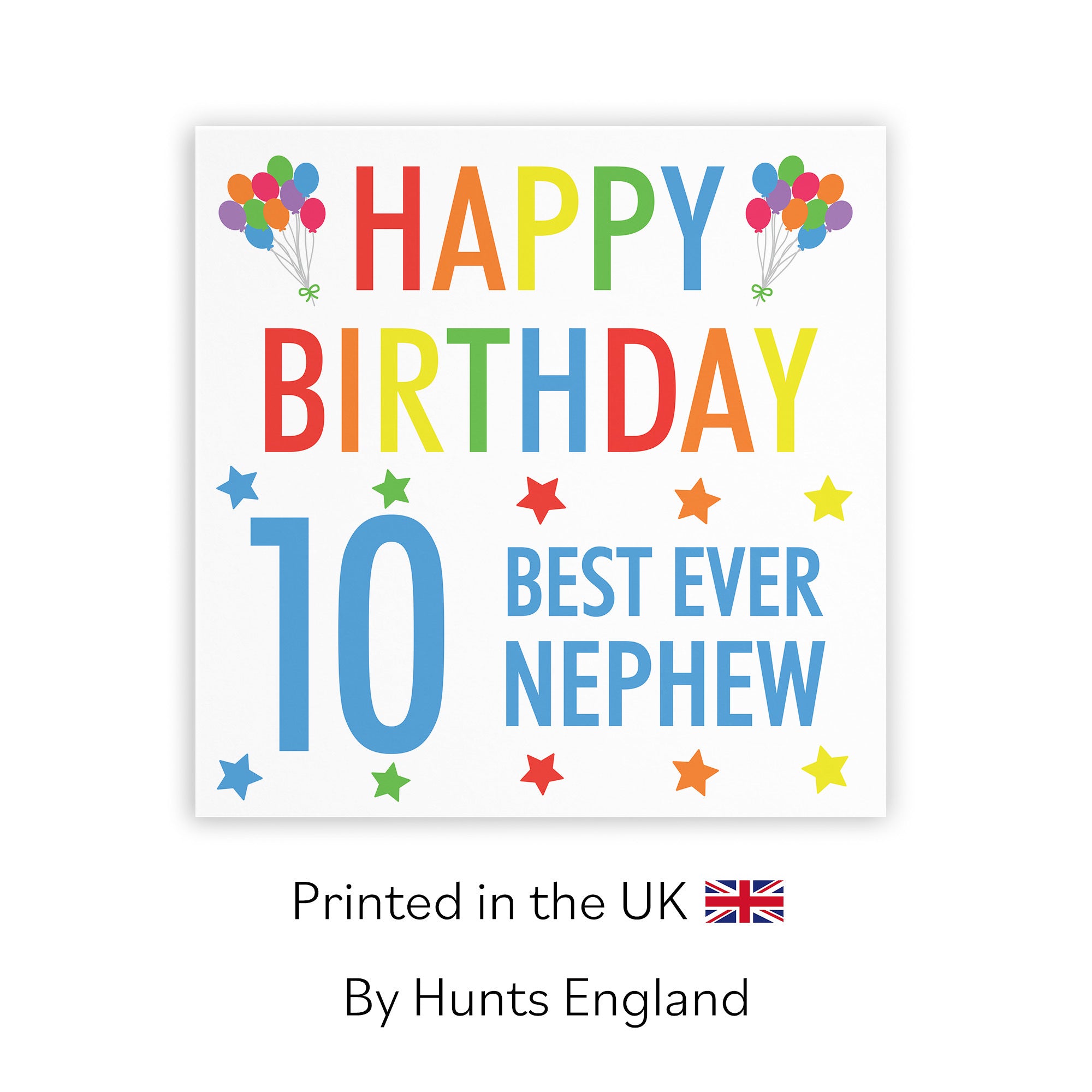 10th Nephew Birthday Card Colourful - Default Title (TH02152)