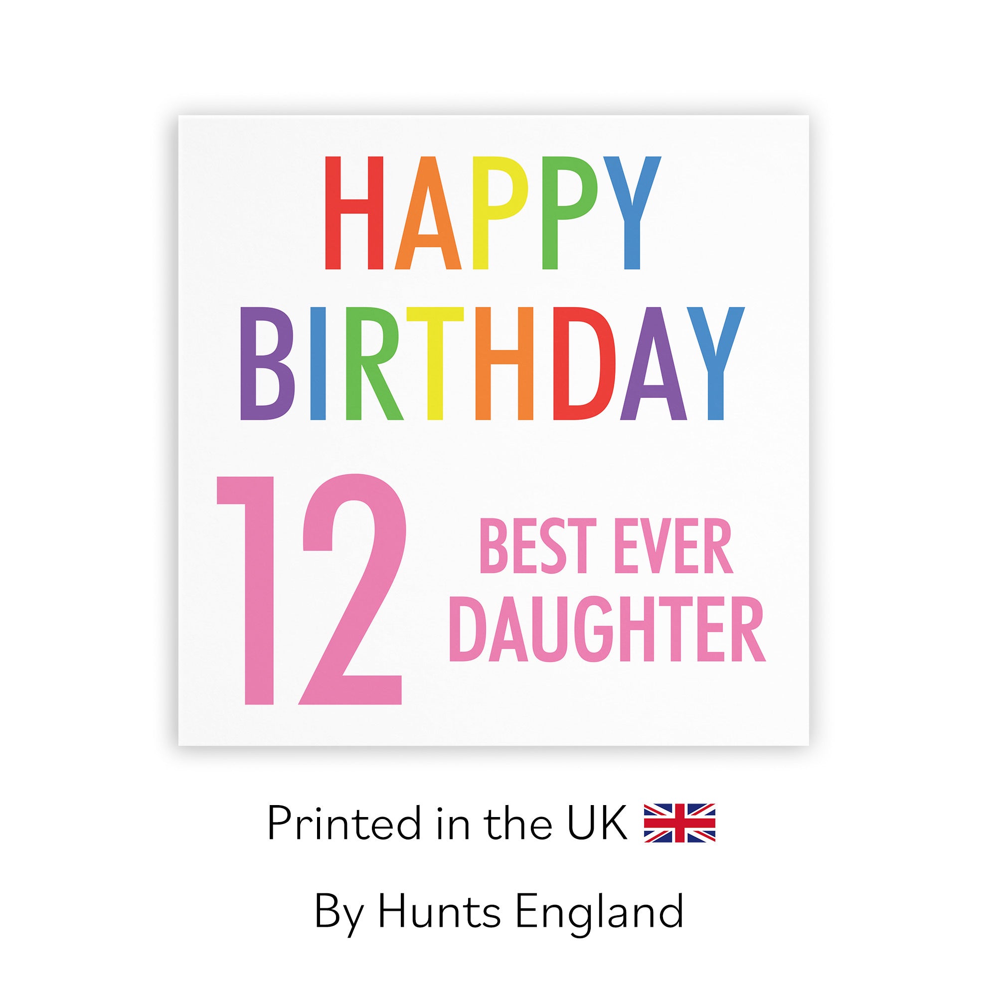 12th Daughter Birthday Card Colourful - Default Title (TH02153)