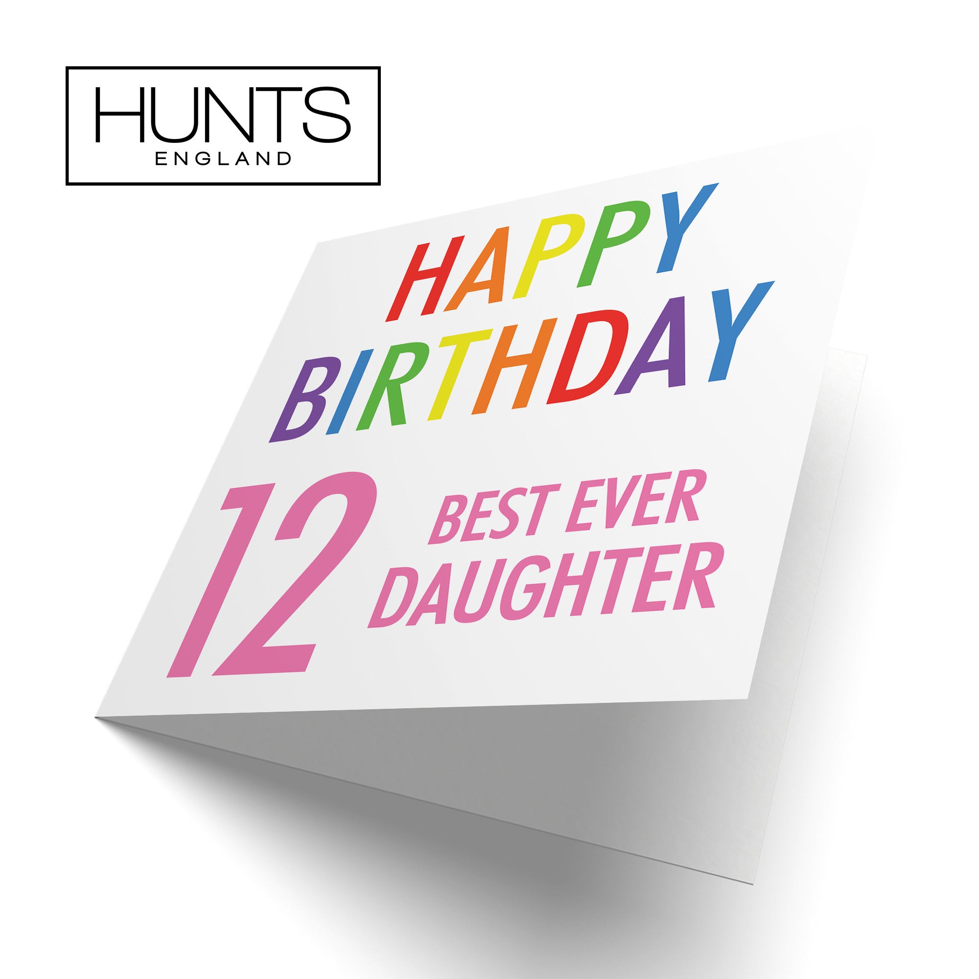 12th Daughter Birthday Card Colourful - Default Title (TH02153)