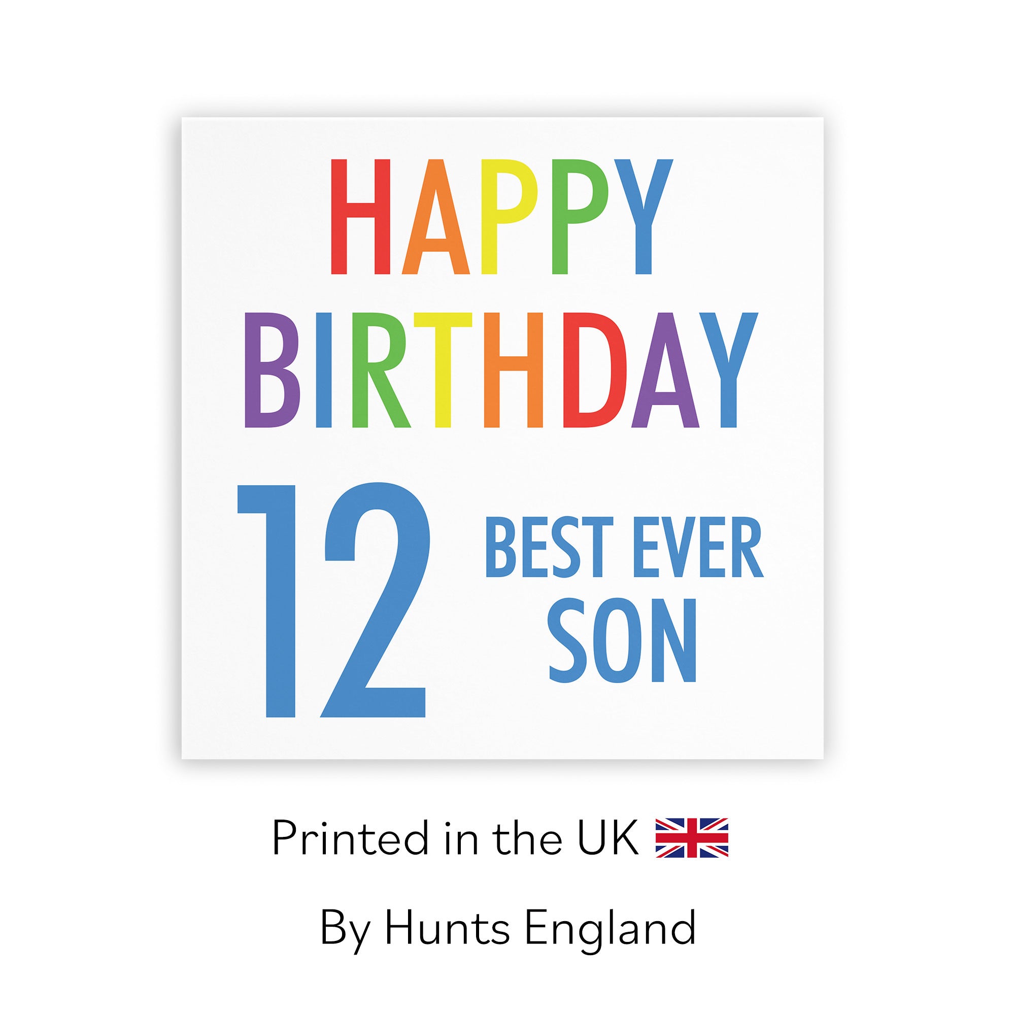 12th Son Birthday Card Colourful - Default Title (TH02155)