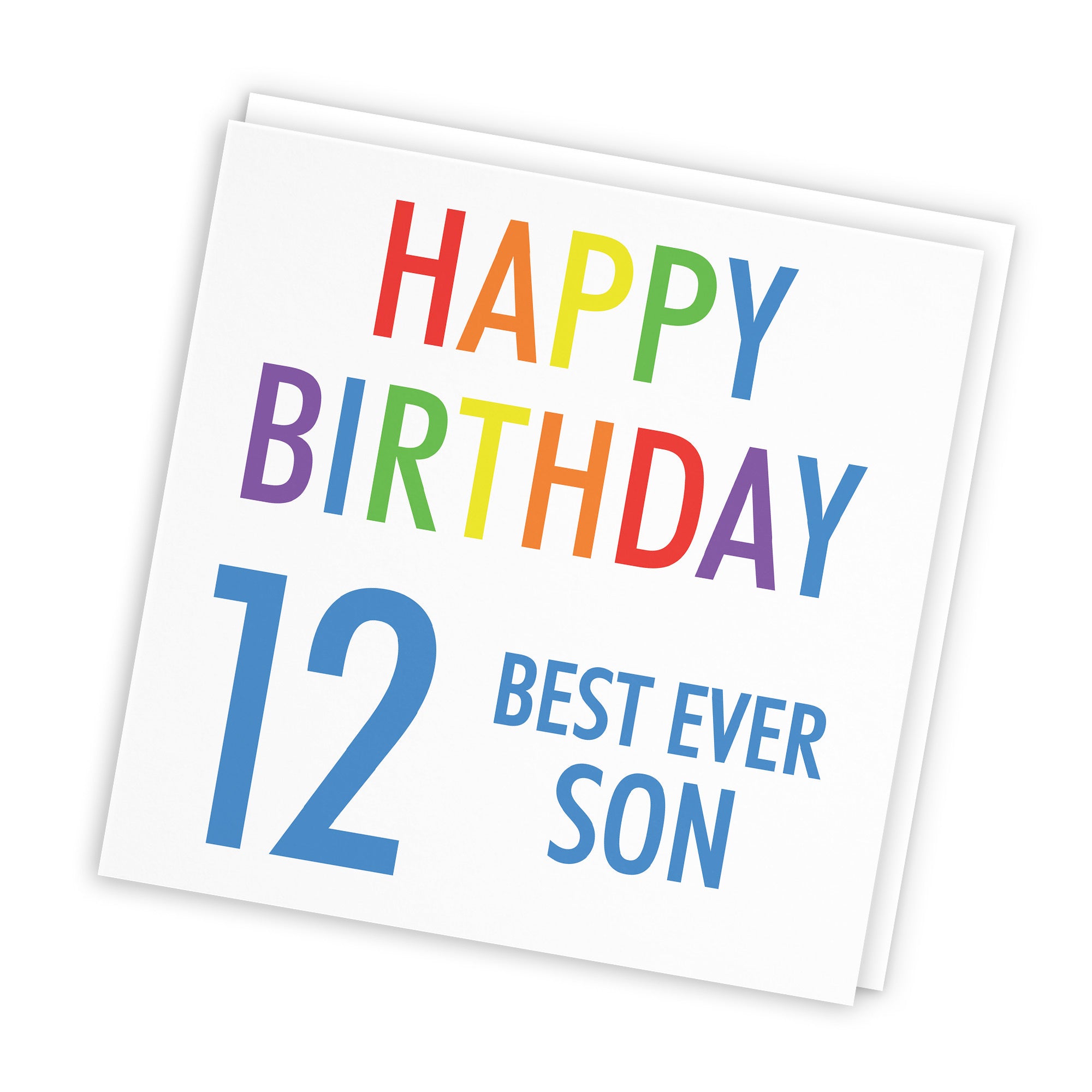 12th Son Birthday Card Colourful - Default Title (TH02155)