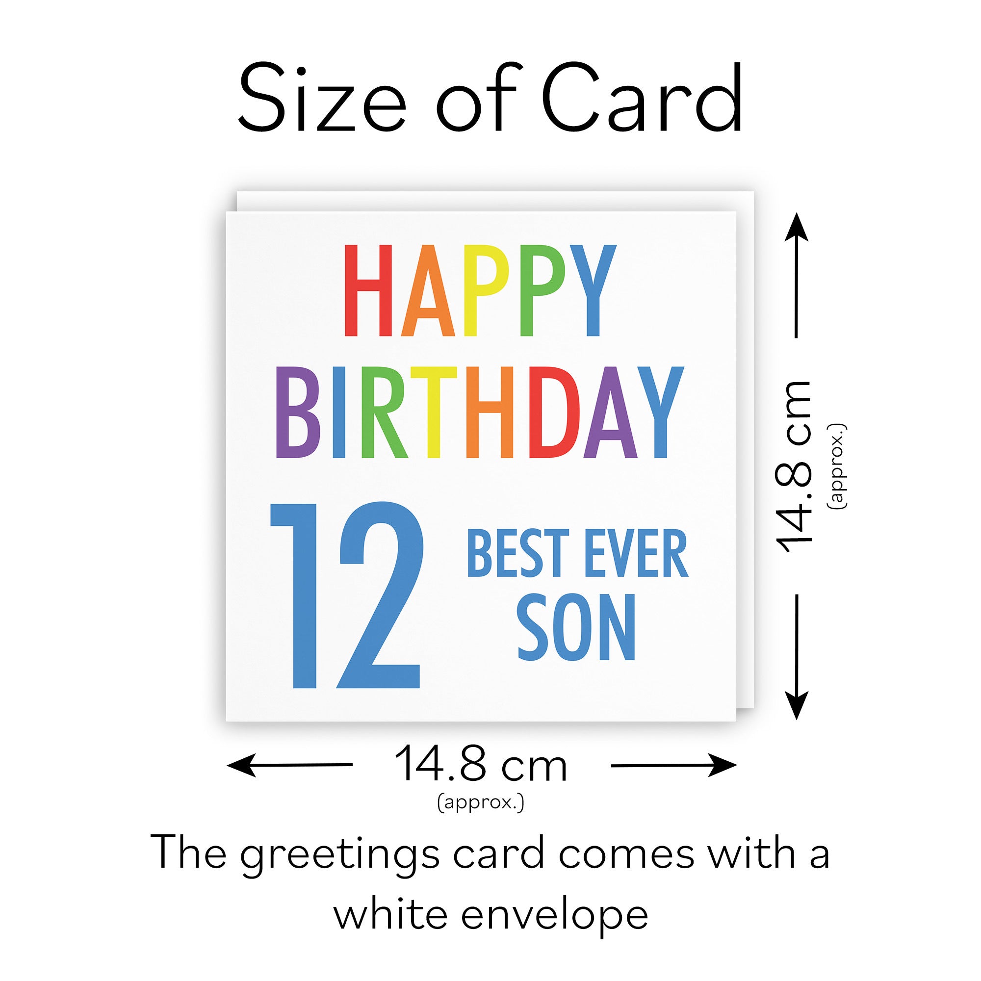 12th Son Birthday Card Colourful - Default Title (TH02155)