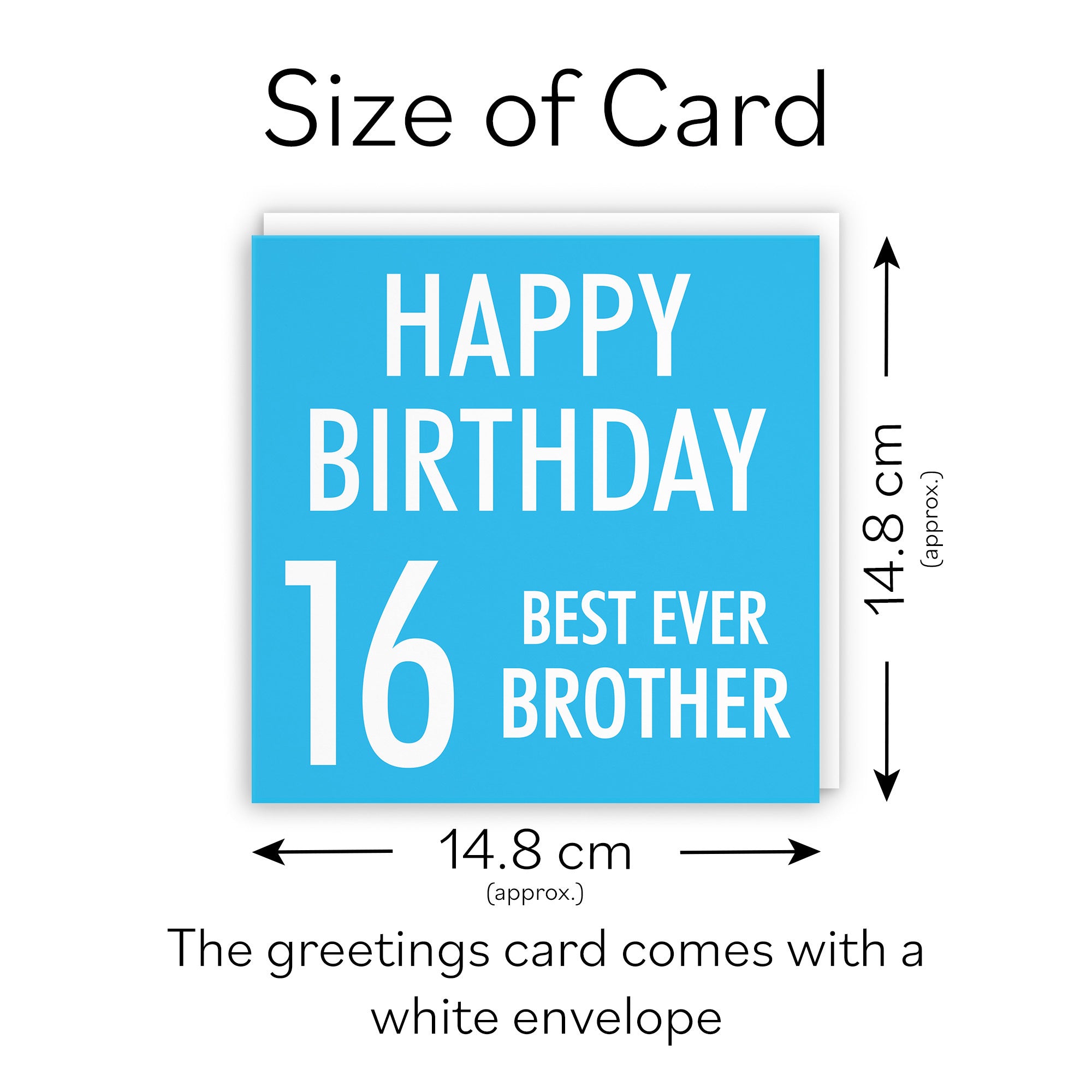 16th Brother Birthday Card Urban Colour - Default Title (TH02156)