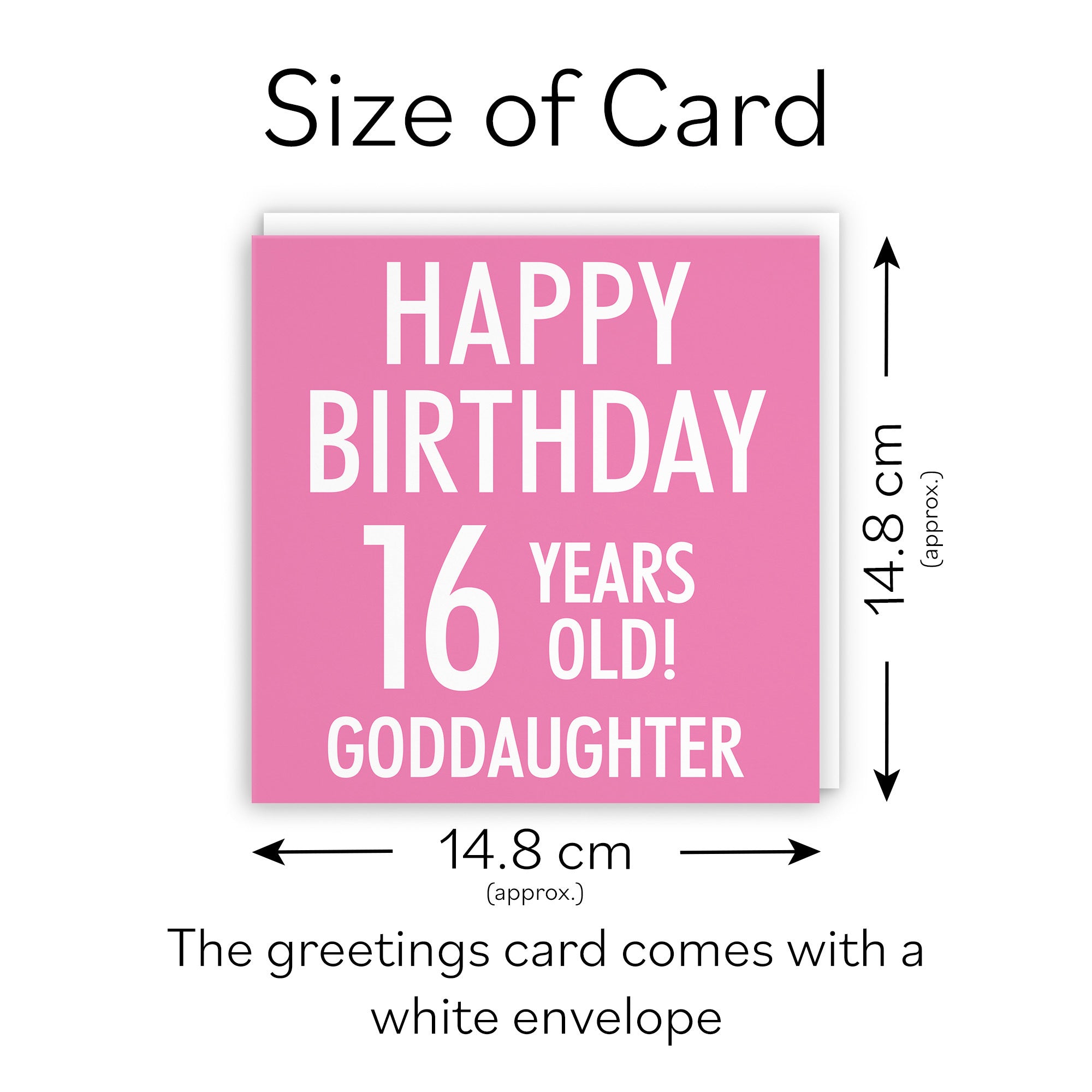16th Goddaughter Birthday Card Urban Colour - Default Title (TH02158)
