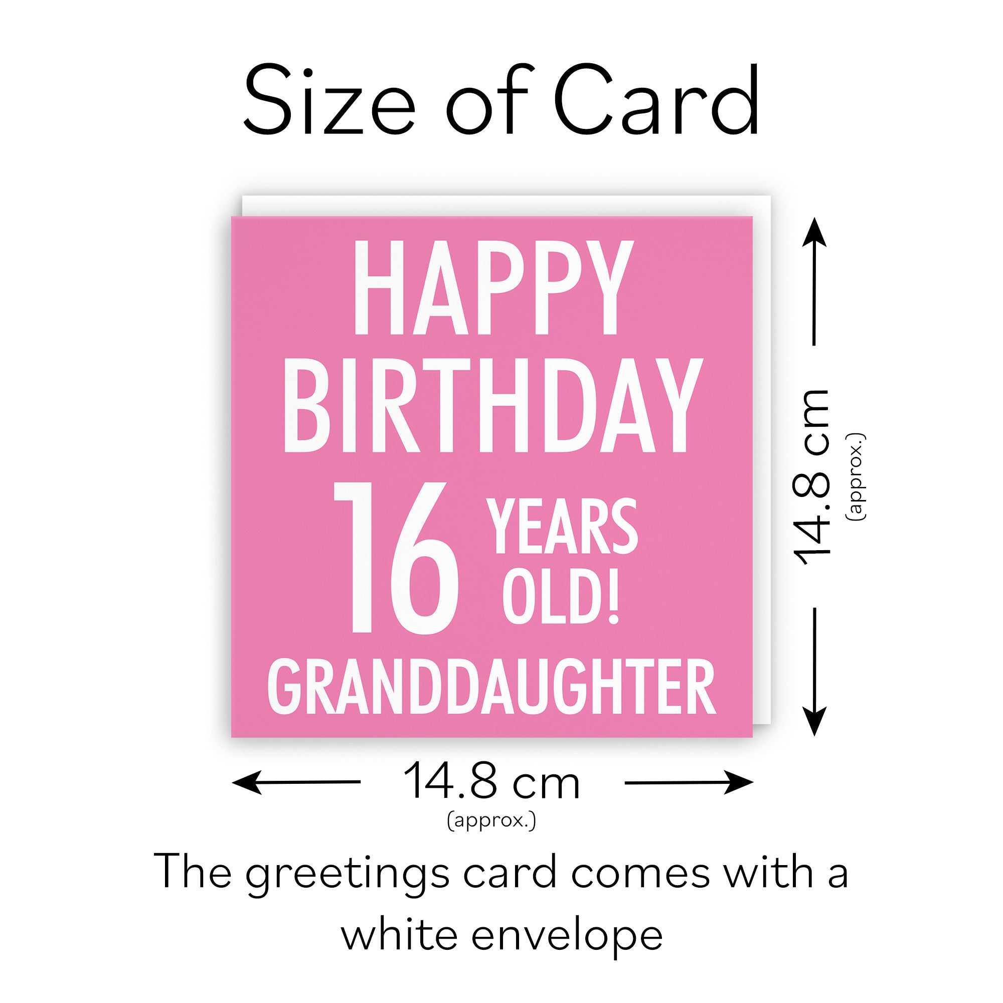 16th Granddaughter Birthday Card Urban Colour - Default Title (TH02159)