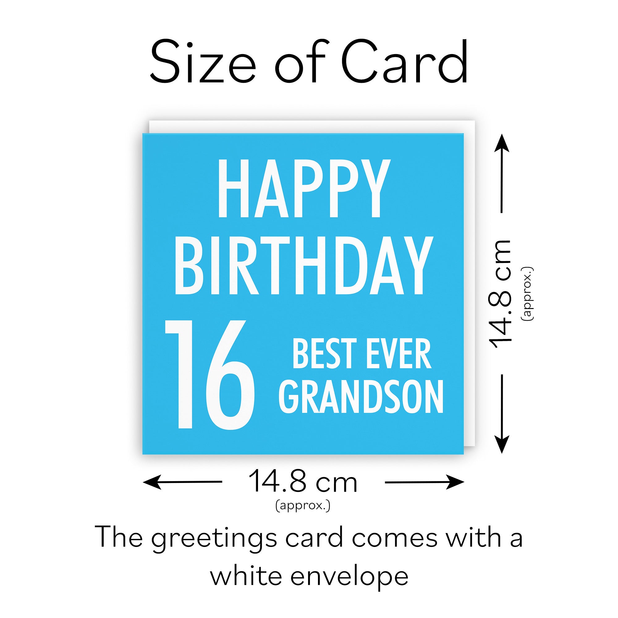 16th Grandson Birthday Card Urban Colour - Default Title (TH02160)
