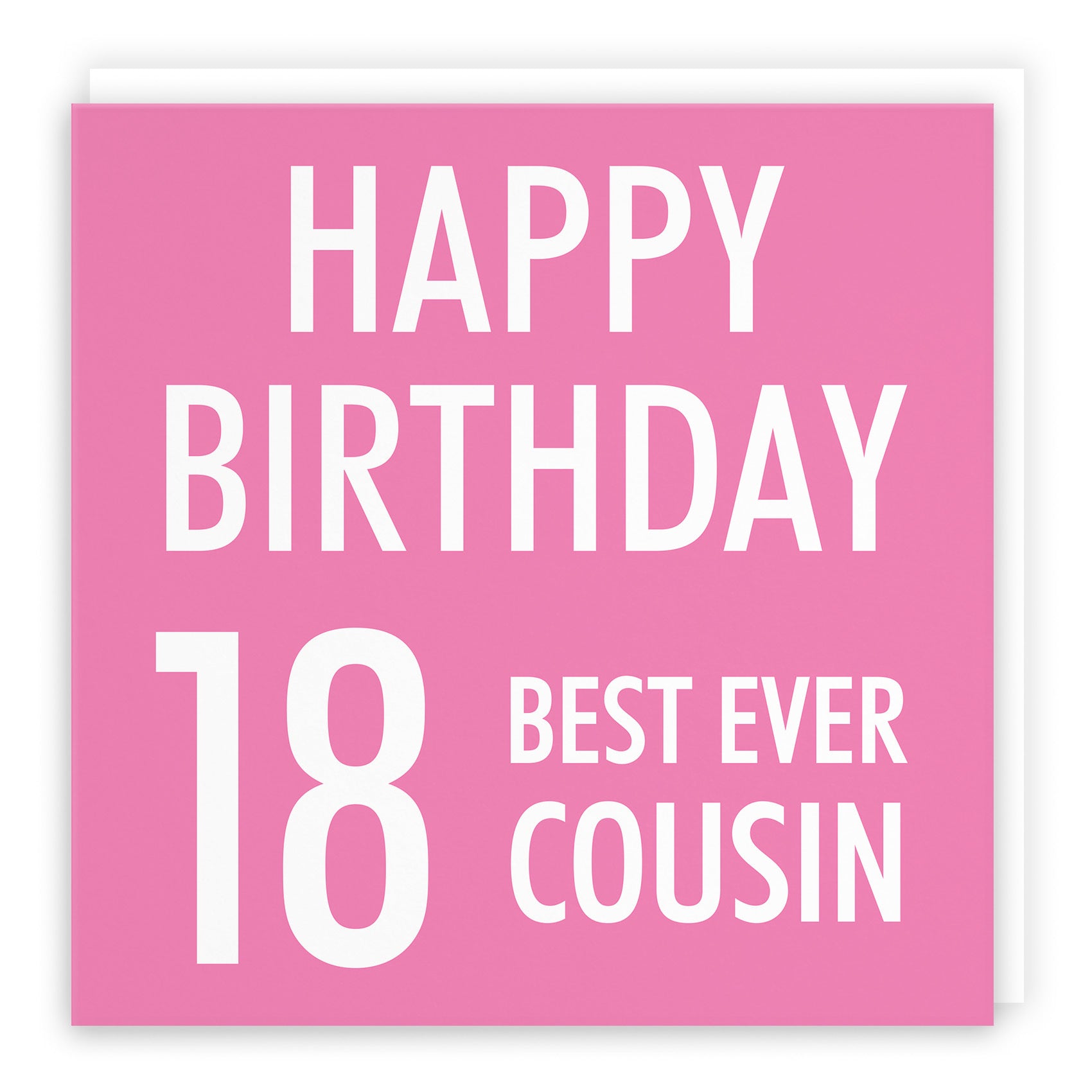 18th Cousin Female Birthday Card Urban Colour - Default Title (TH02164)
