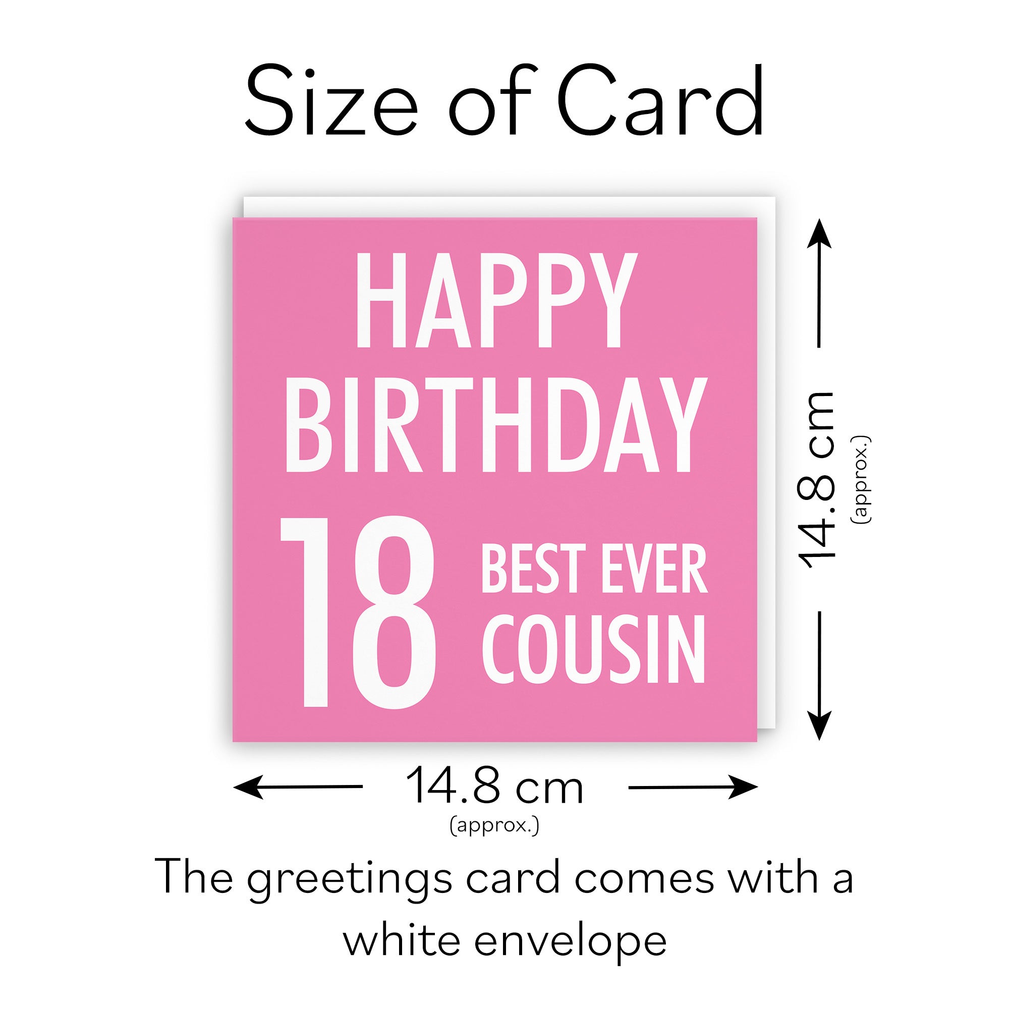 18th Cousin Female Birthday Card Urban Colour - Default Title (TH02164)