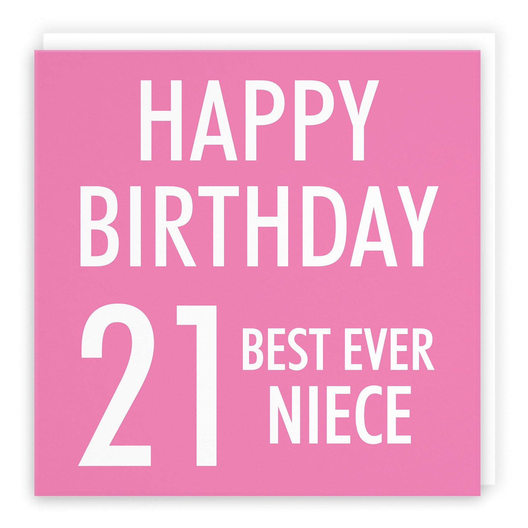 21st Niece Birthday Card Urban Colour - Default Title (TH02174)