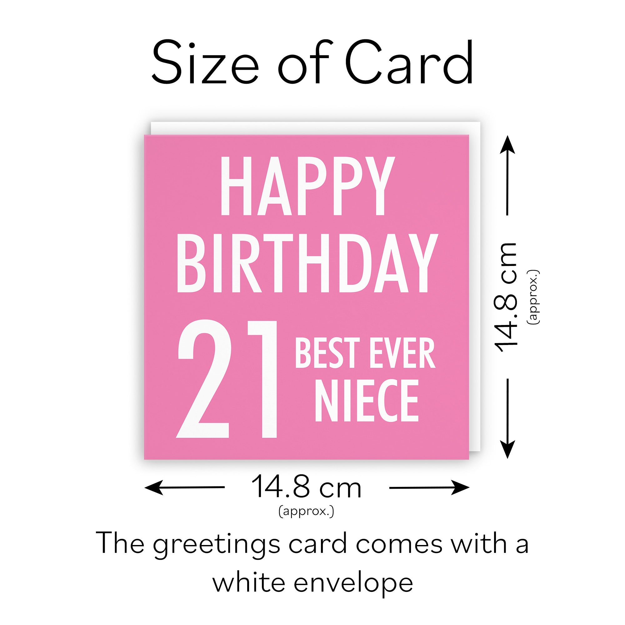 21st Niece Birthday Card Urban Colour - Default Title (TH02174)