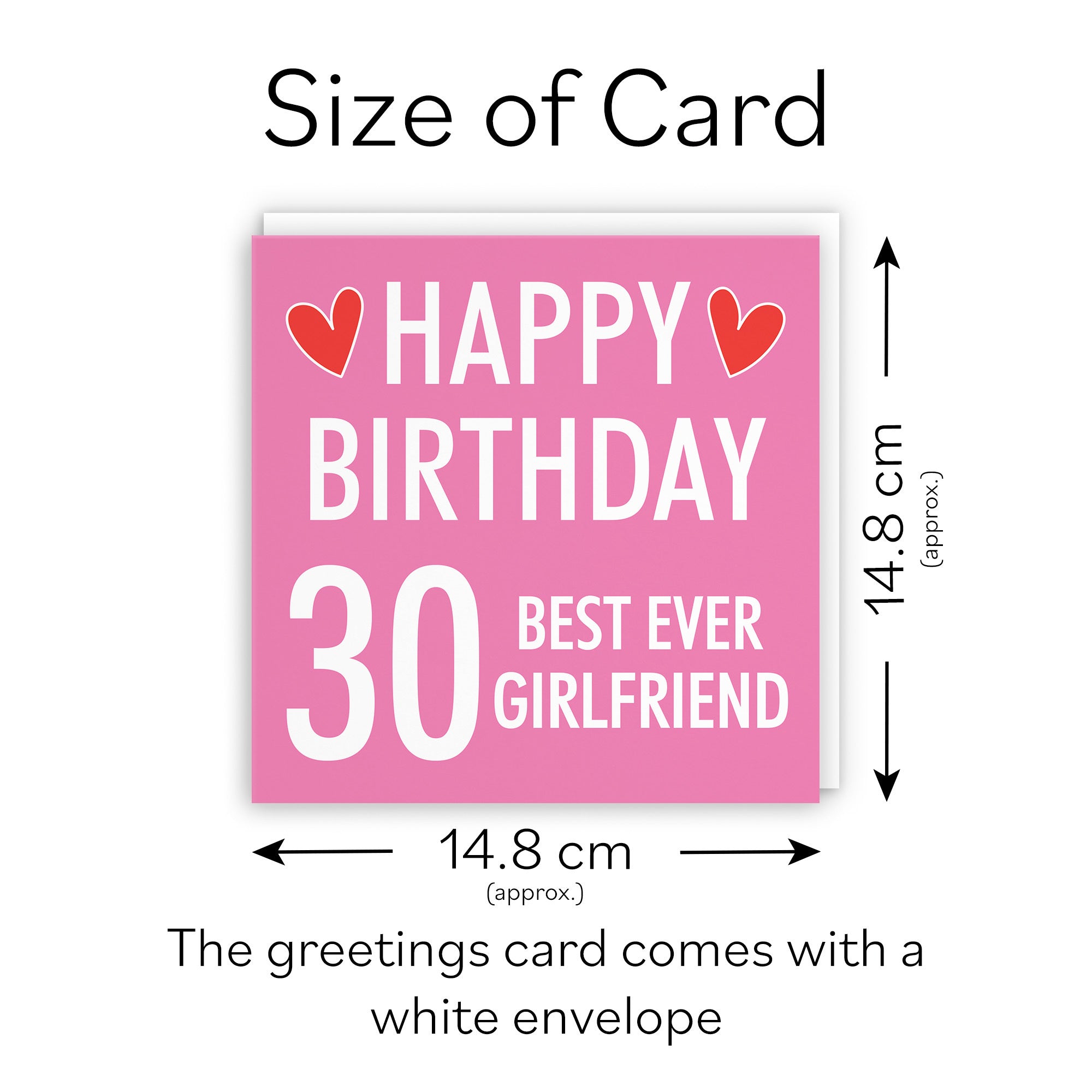 30th Girlfriend Birthday Card Urban Colour - Default Title (TH02176)