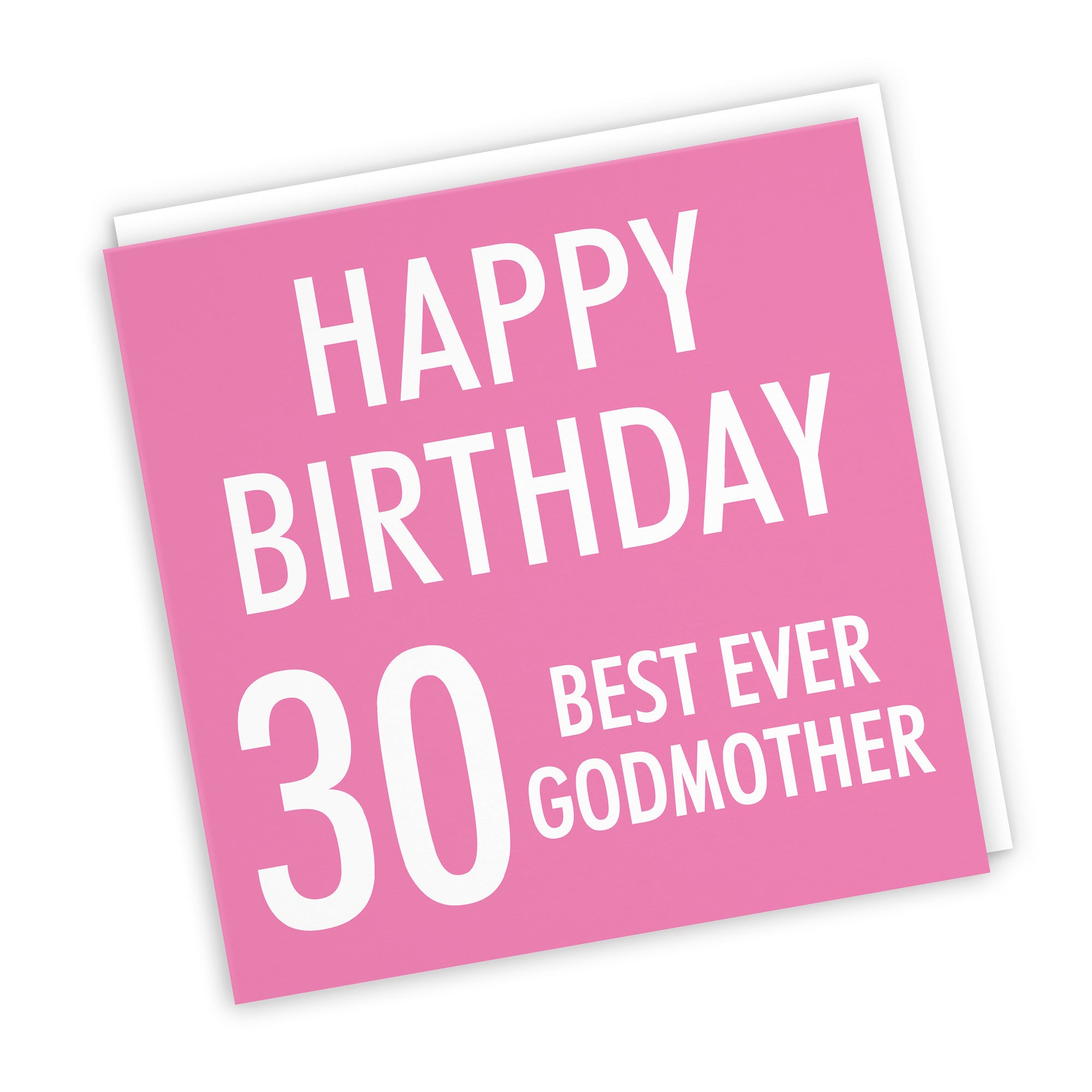 30th Godmother Birthday Card Urban Colour - Default Title (TH02177)