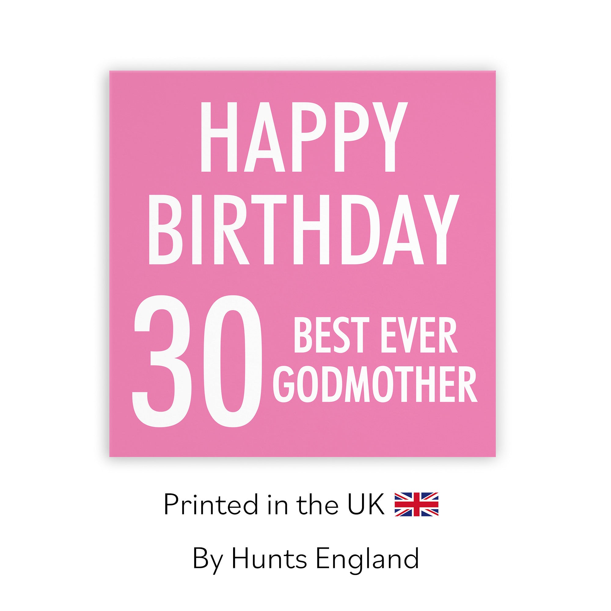 30th Godmother Birthday Card Urban Colour - Default Title (TH02177)