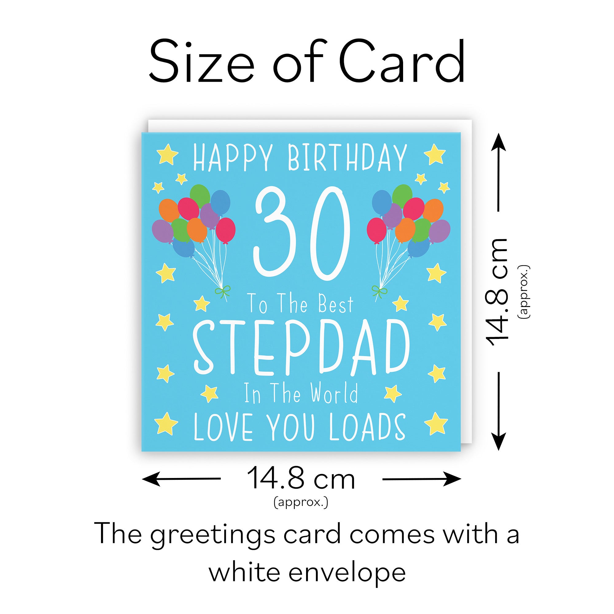 30th Stepdad Birthday Card Iconic - Default Title (TH02180)