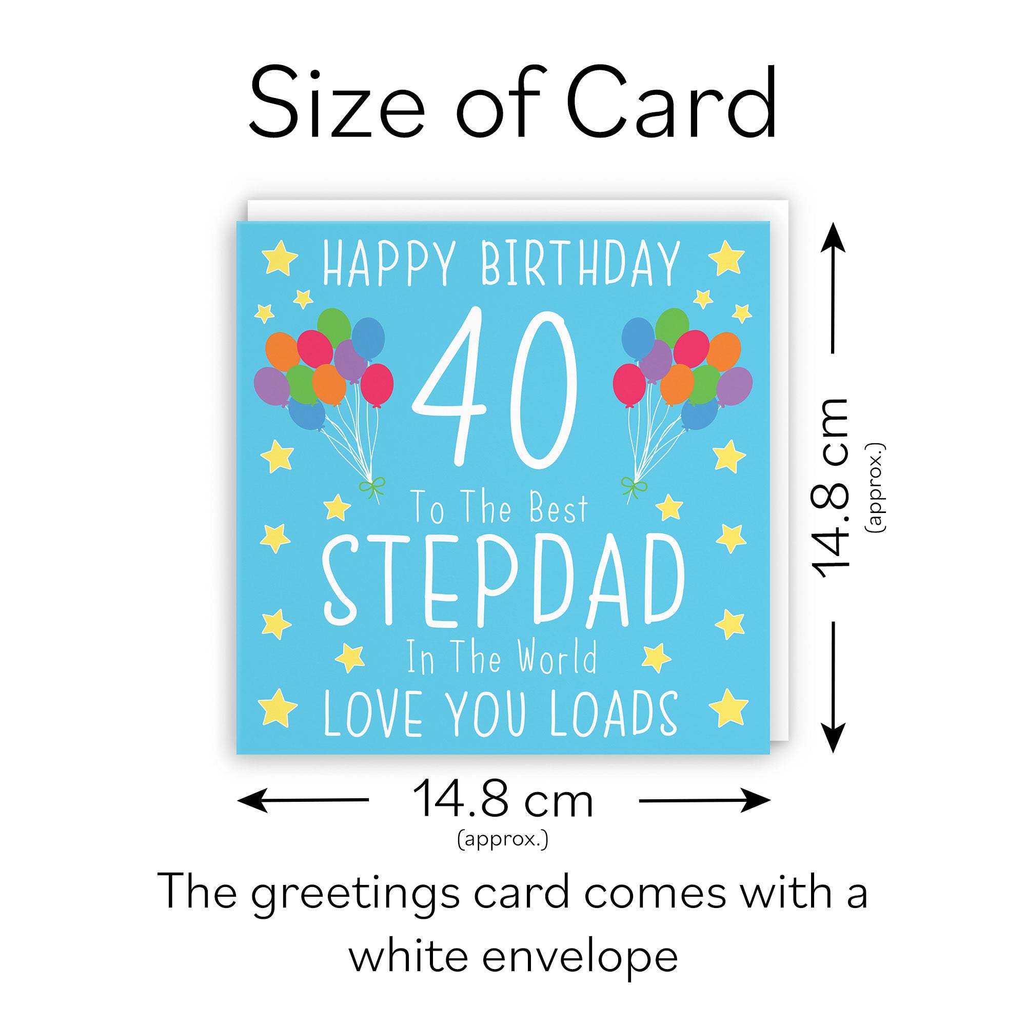 40th Stepdad Birthday Card Iconic - Default Title (TH02186)