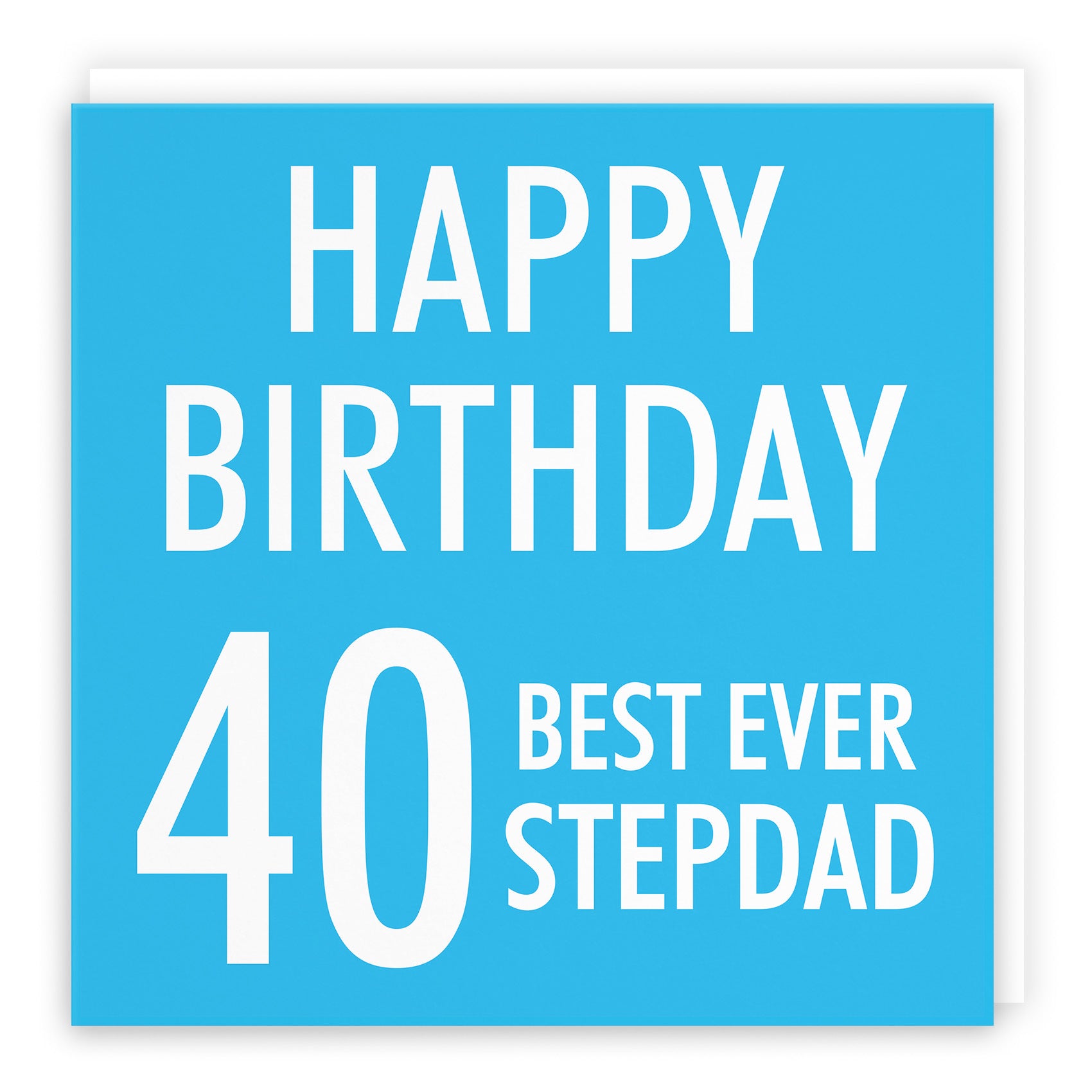 40th Stepdad Birthday Card Urban Colour - Default Title (TH02187)