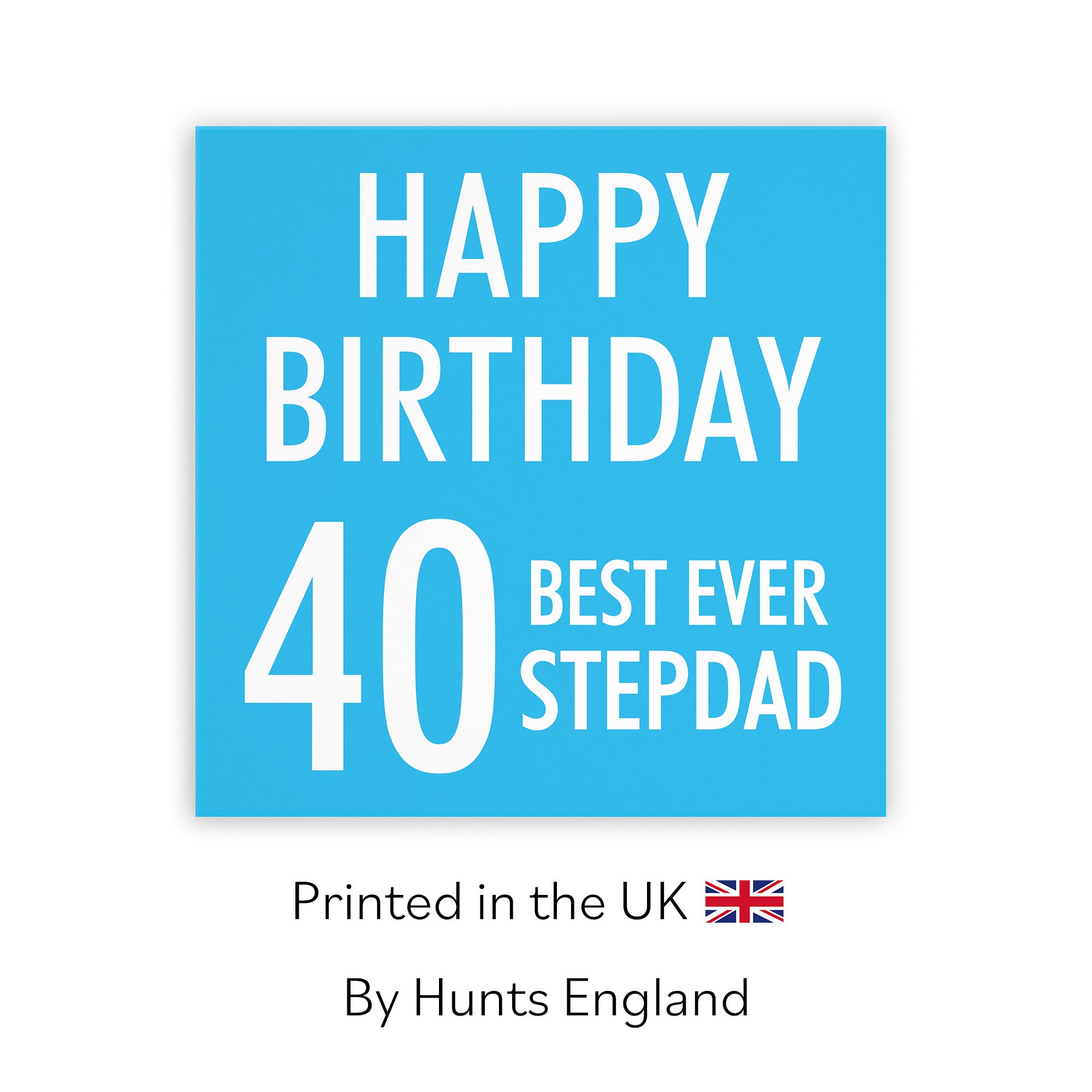 40th Stepdad Birthday Card Urban Colour - Default Title (TH02187)
