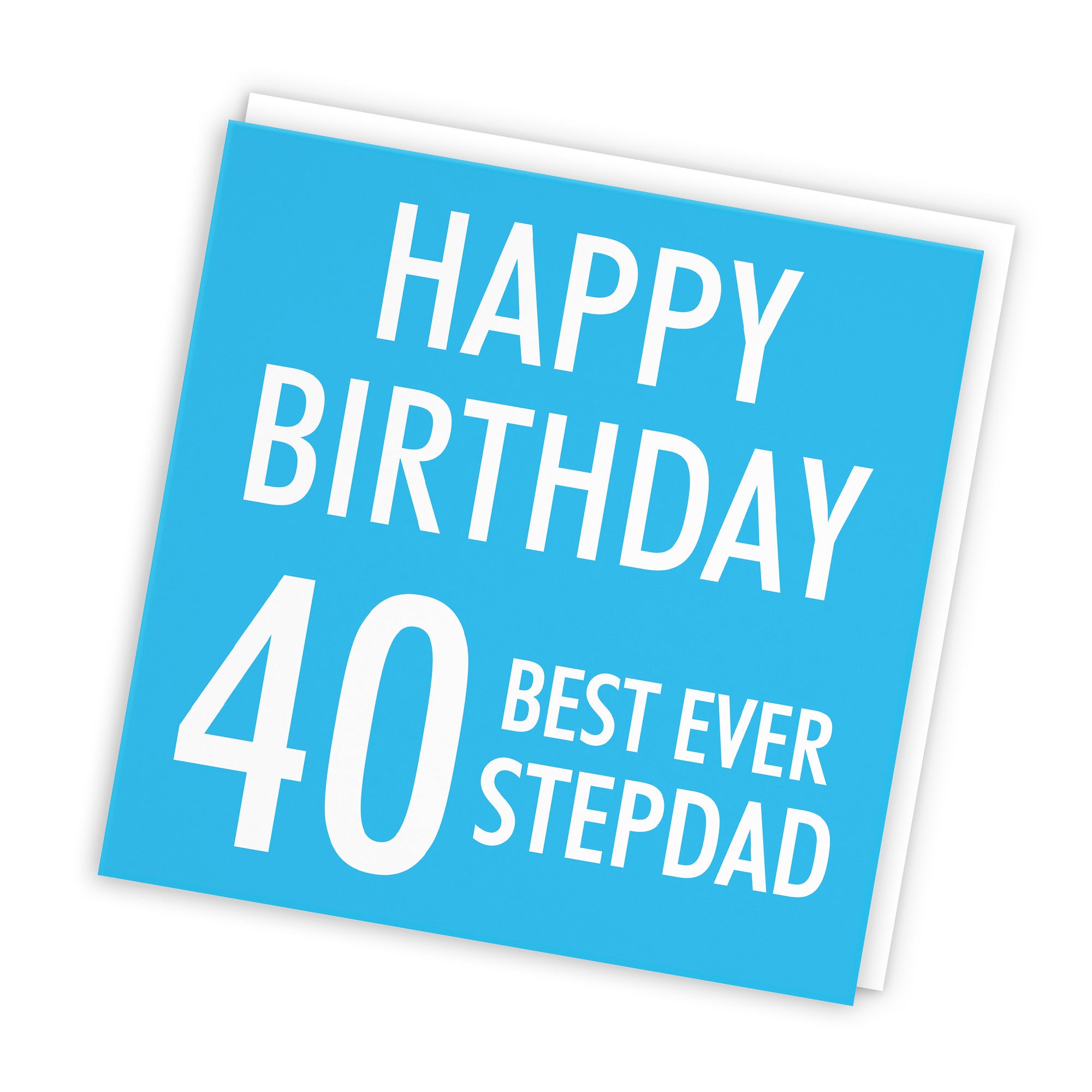 40th Stepdad Birthday Card Urban Colour - Default Title (TH02187)