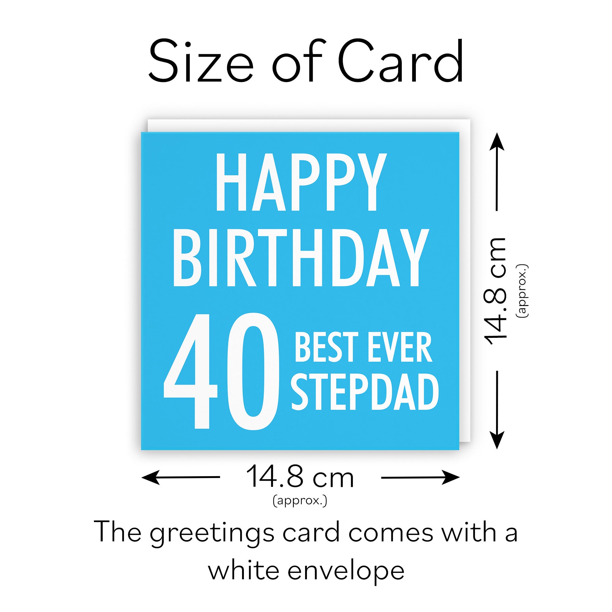 40th Stepdad Birthday Card Urban Colour - Default Title (TH02187)
