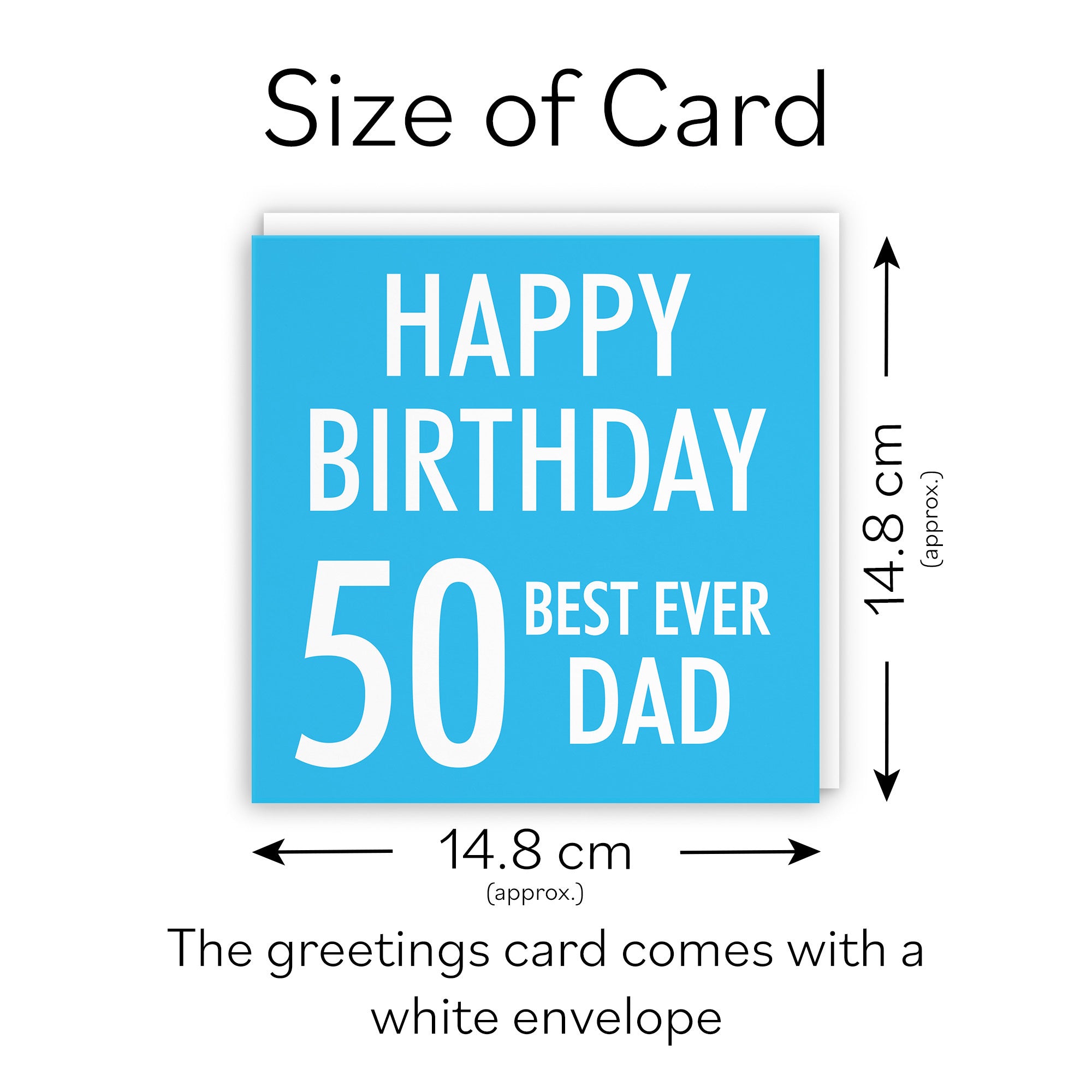 50th Dad Birthday Card Urban Colour - Default Title (TH02188)