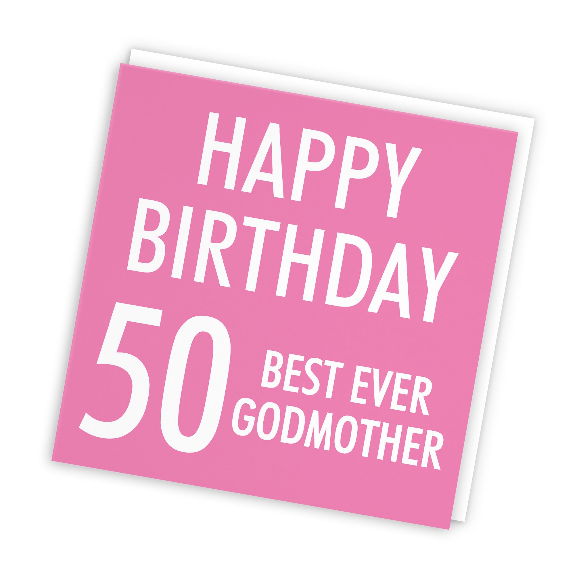 50th Godmother Birthday Card Urban Colour - Default Title (TH02189)
