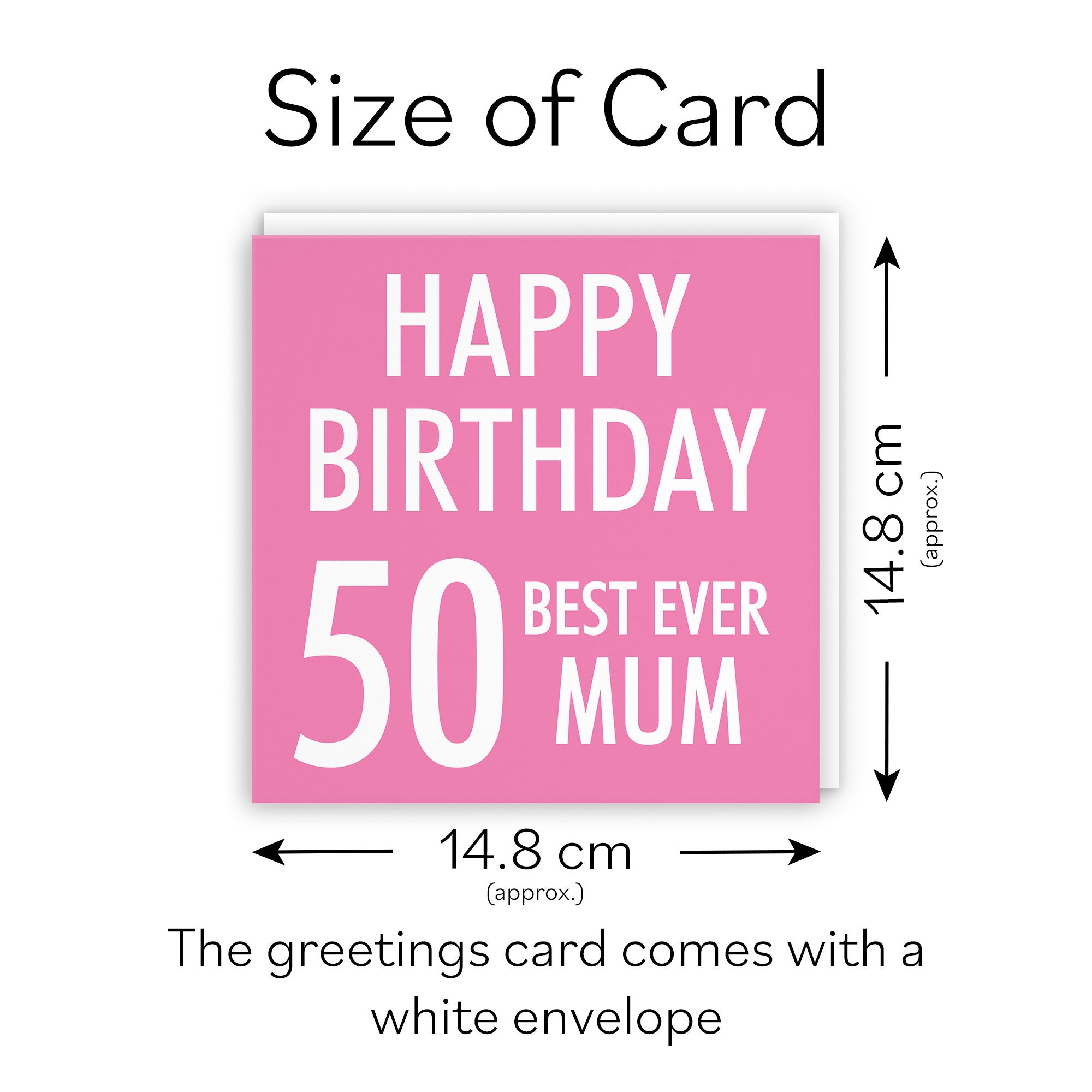 50th Mum Birthday Card Urban Colour - Default Title (TH02190)