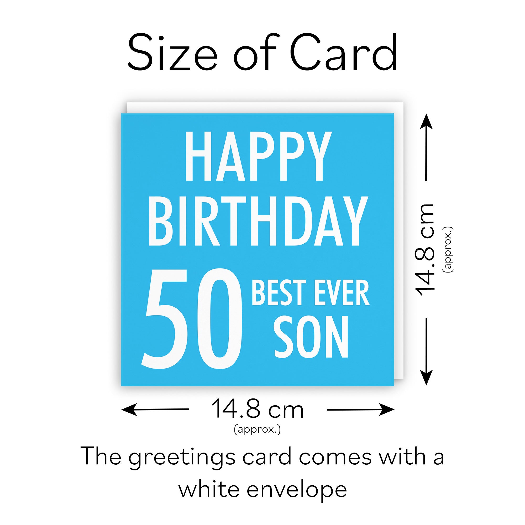 50th Son Birthday Card Urban Colour - Default Title (TH02191)