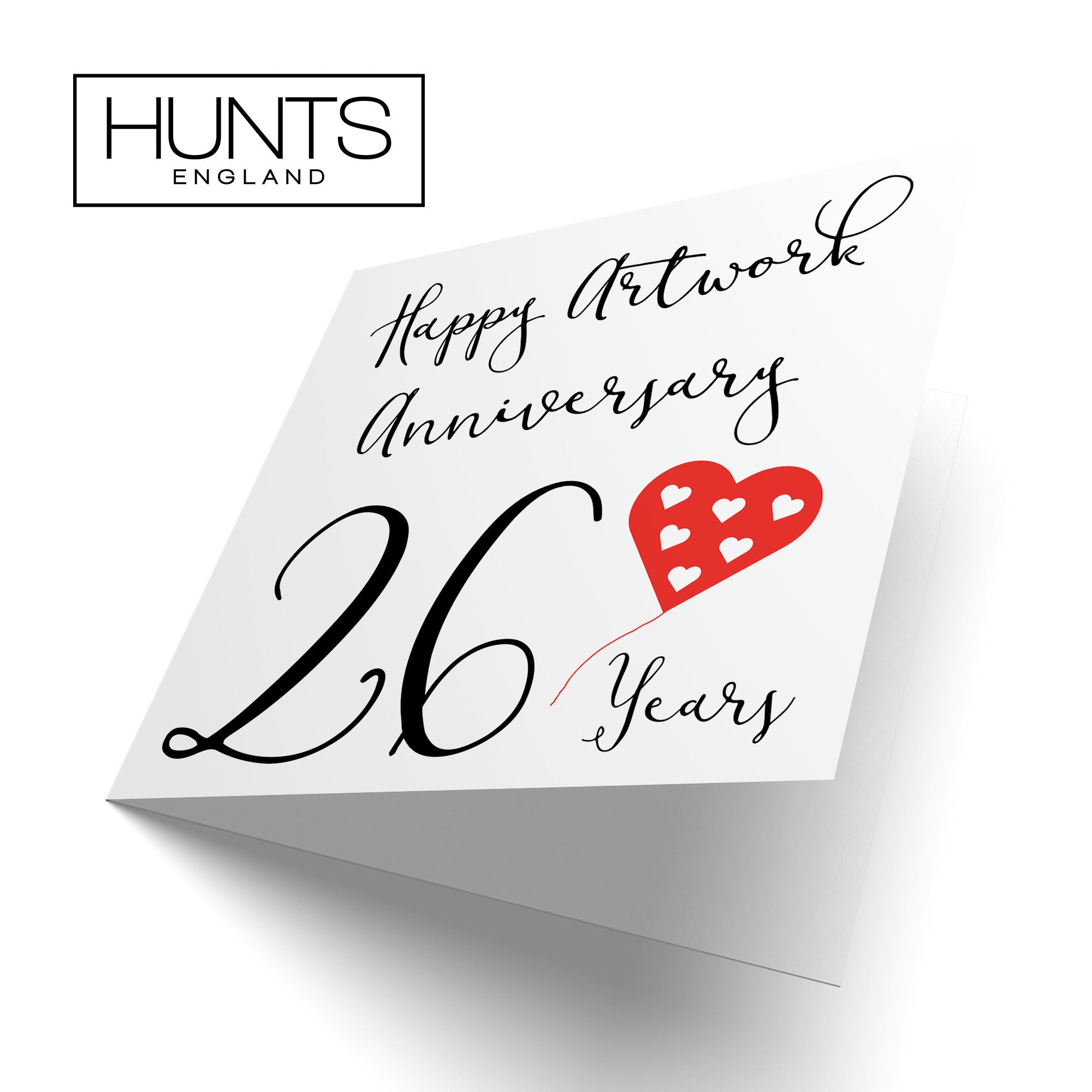 26th Anniversary Card Artwork Red Heart - Default Title (TH02222)