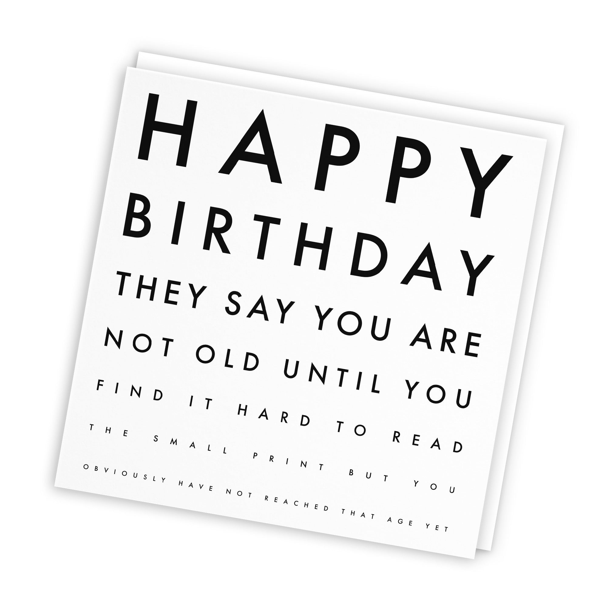 Funny Eye Sight Birthday Card Letters - Default Title (TH02223)