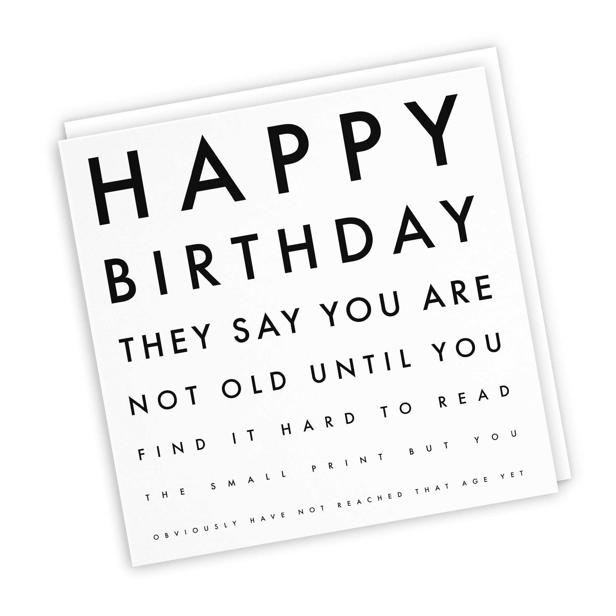 Funny Eye Sight Birthday Card Letters - Default Title (TH02223)