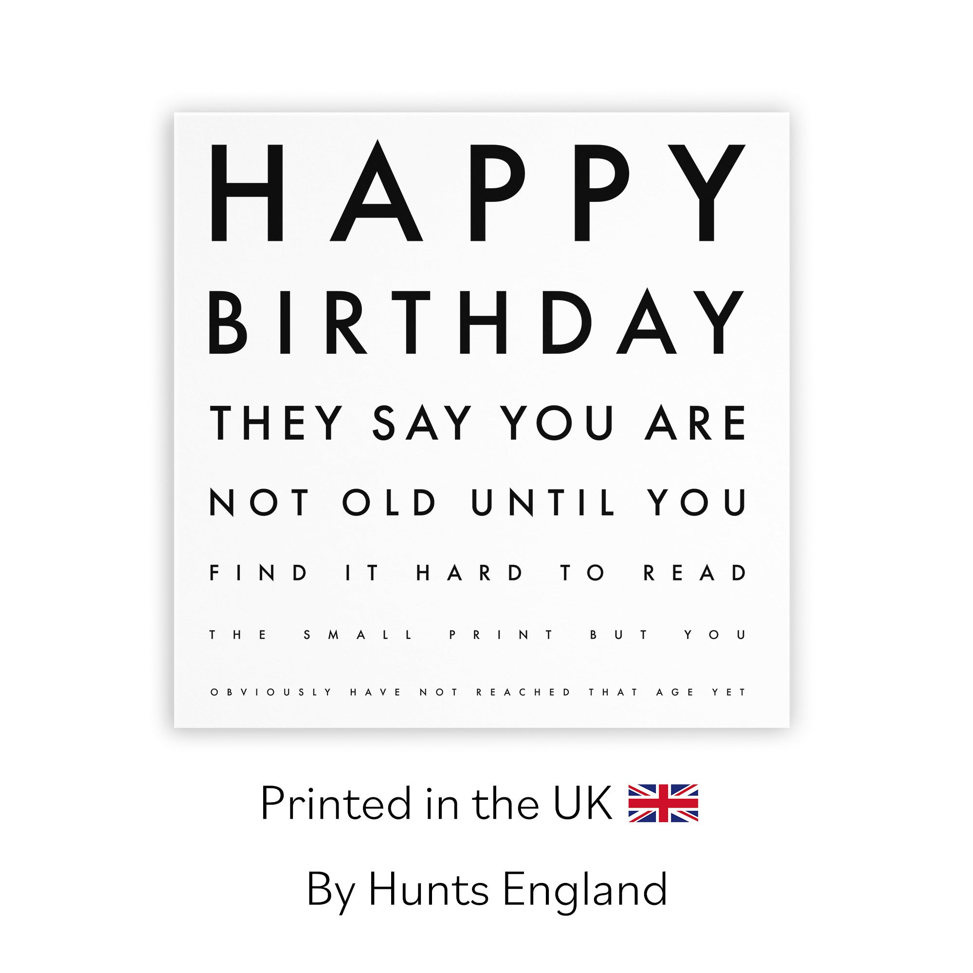 Funny Eye Sight Birthday Card Letters - Default Title (TH02223)