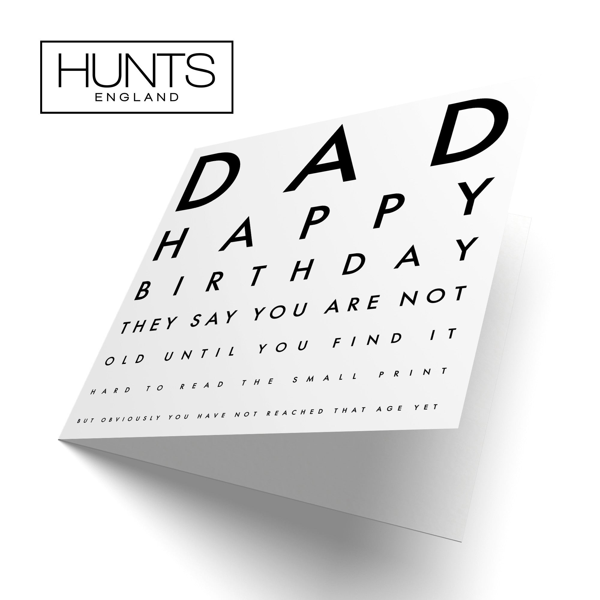Dad Birthday Card Funny Eye Sight Letters - Default Title (TH02227)