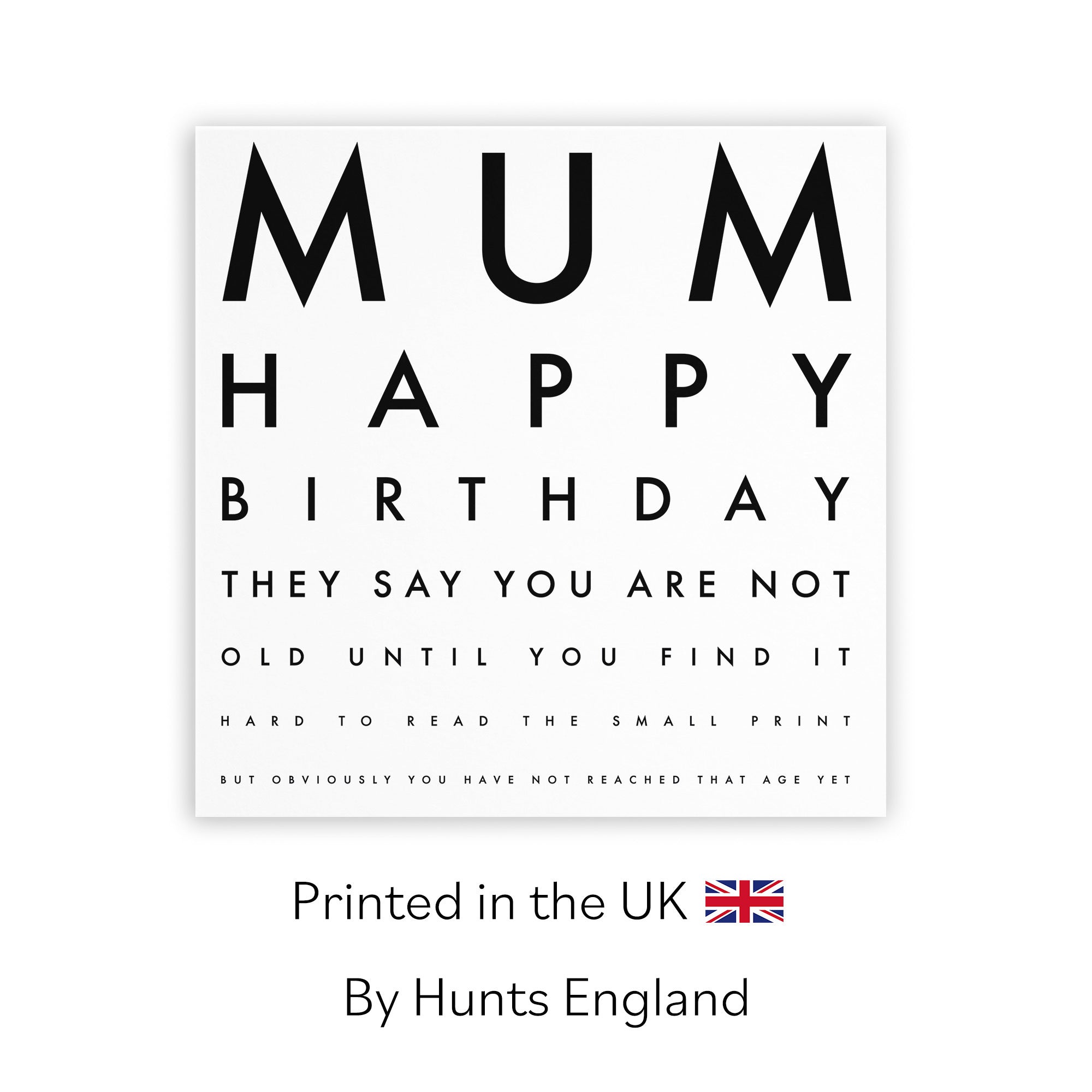 Mum Birthday Card Funny Eye Sight Letters - Default Title (TH02228)