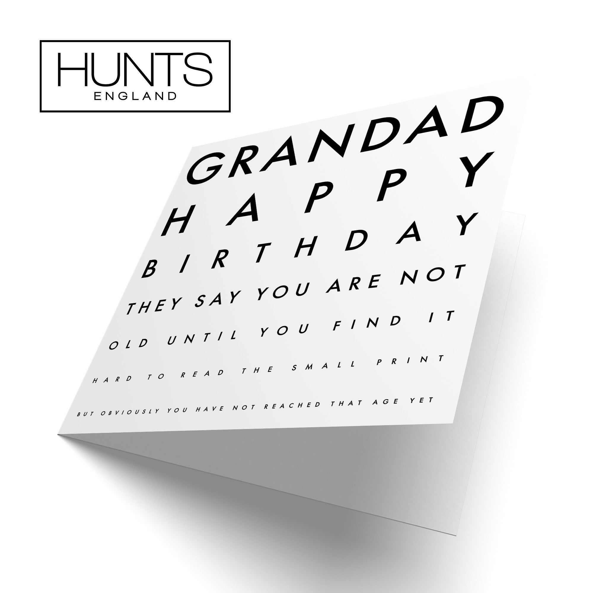 Grandad Birthday Card Funny Eye Sight Letters - Default Title (TH02229)