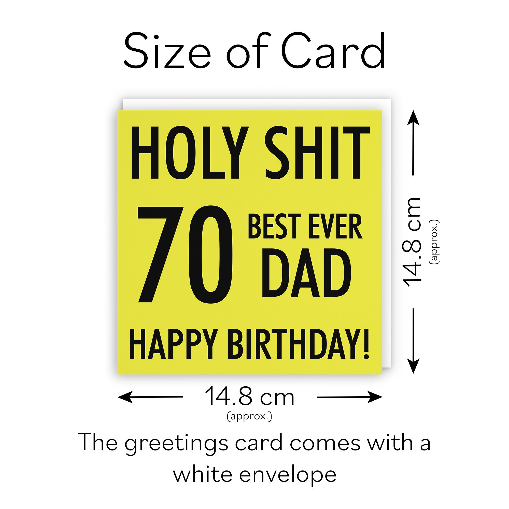 70th Dad Birthday Card Holy Shit - Default Title (TH02282)