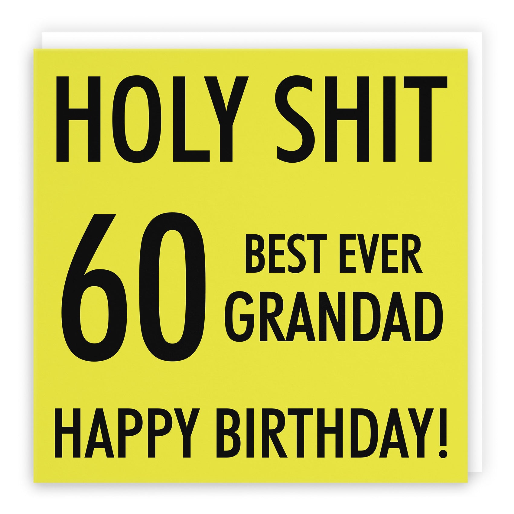 60th Grandad Birthday Card Holy Shit - Default Title (TH02283)
