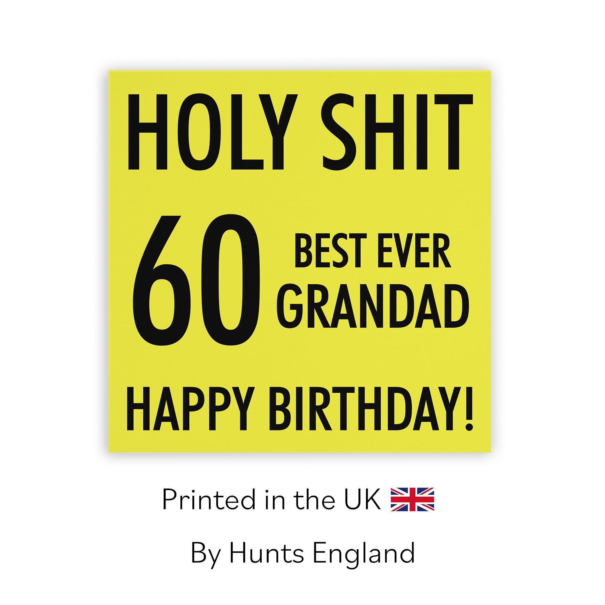 60th Grandad Birthday Card Holy Shit - Default Title (TH02283)