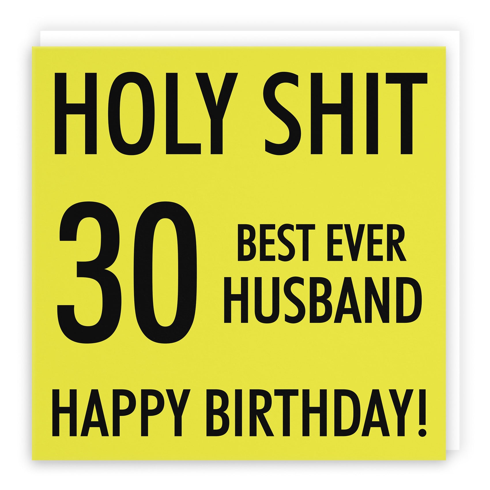 30th Husband Birthday Card Holy Shit - Default Title (TH02284)