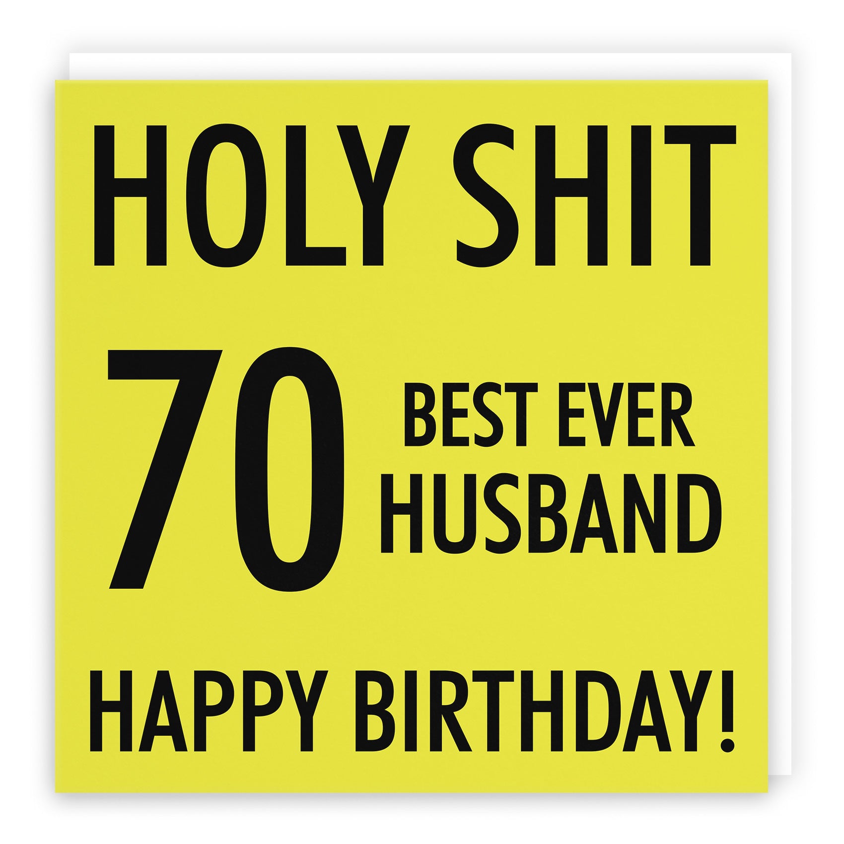 70th Husband Birthday Card Holy Shit - Default Title (TH02285)
