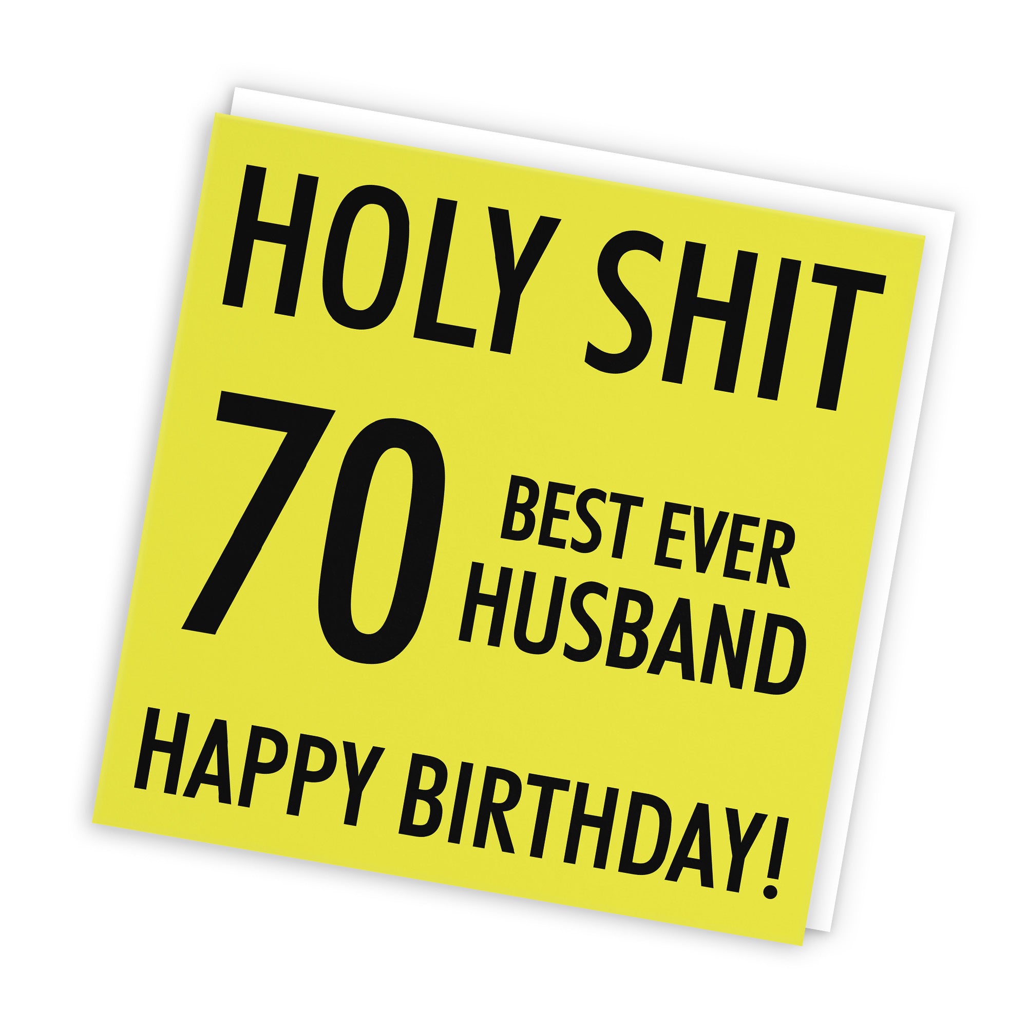70th Husband Birthday Card Holy Shit - Default Title (TH02285)