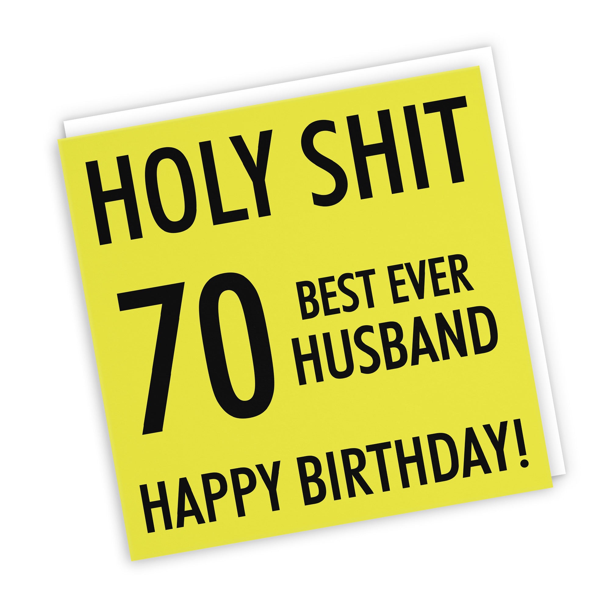 70th Husband Birthday Card Holy Shit - Default Title (TH02285)