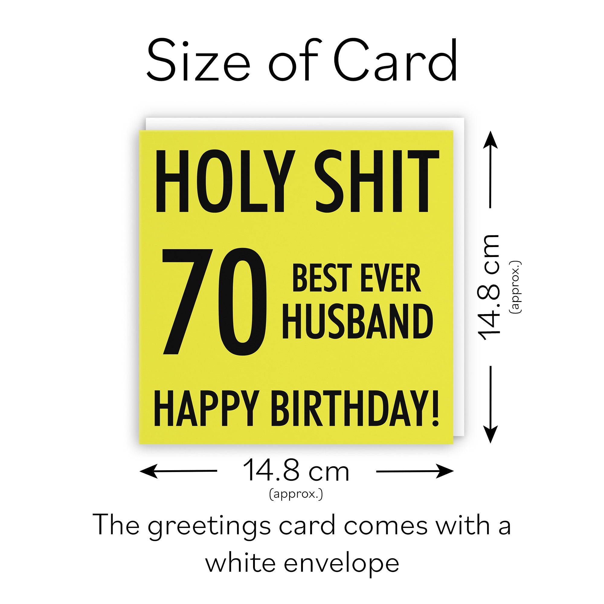 70th Husband Birthday Card Holy Shit - Default Title (TH02285)