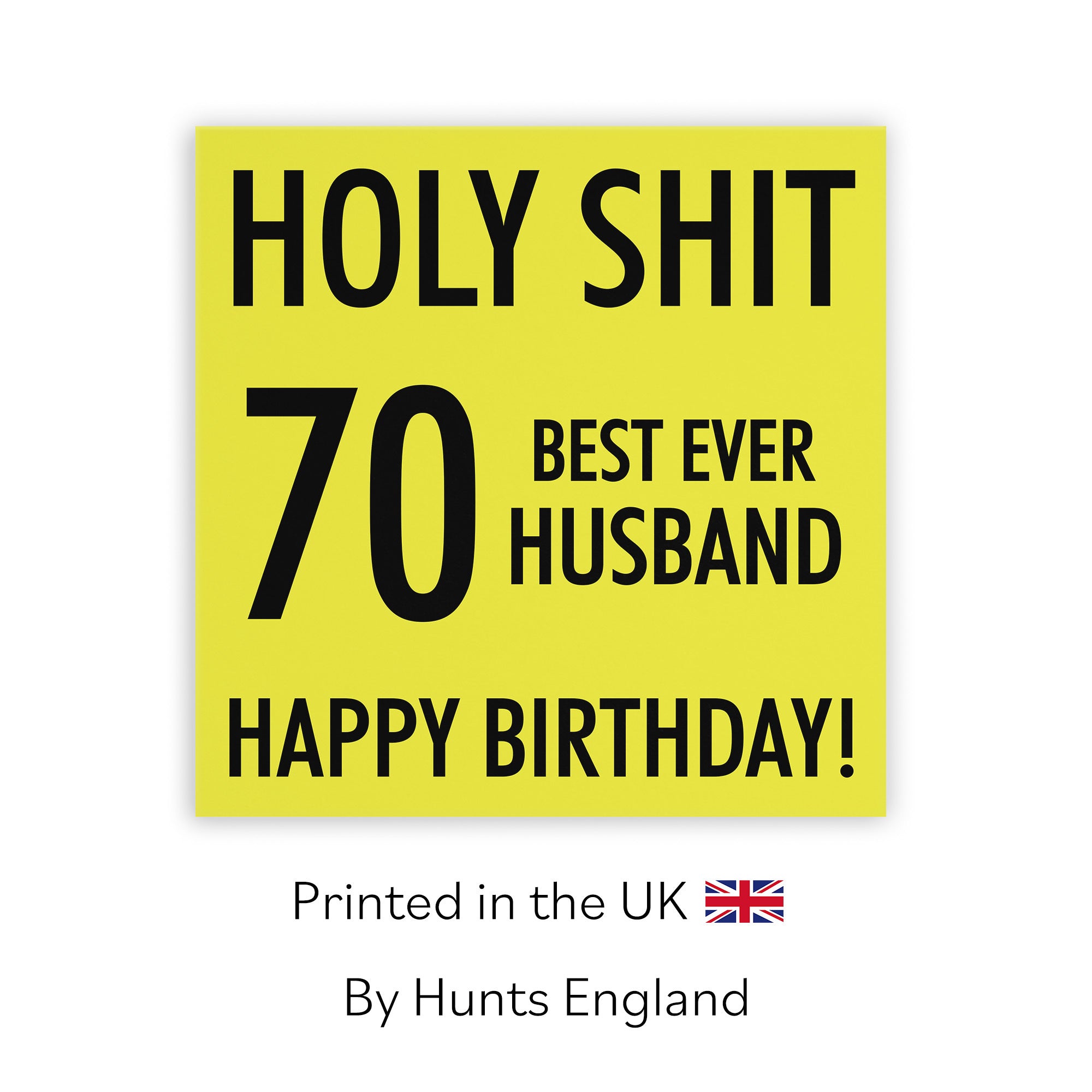 70th Husband Birthday Card Holy Shit - Default Title (TH02285)