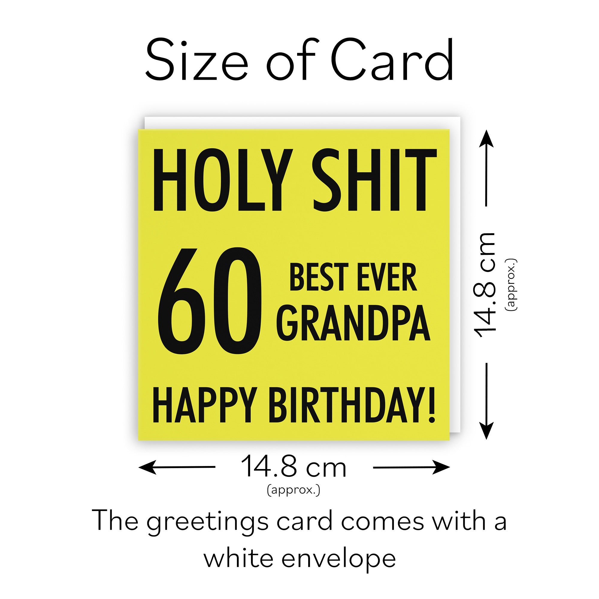 60th Grandpa Birthday Card Holy Shit - Default Title (TH02287)