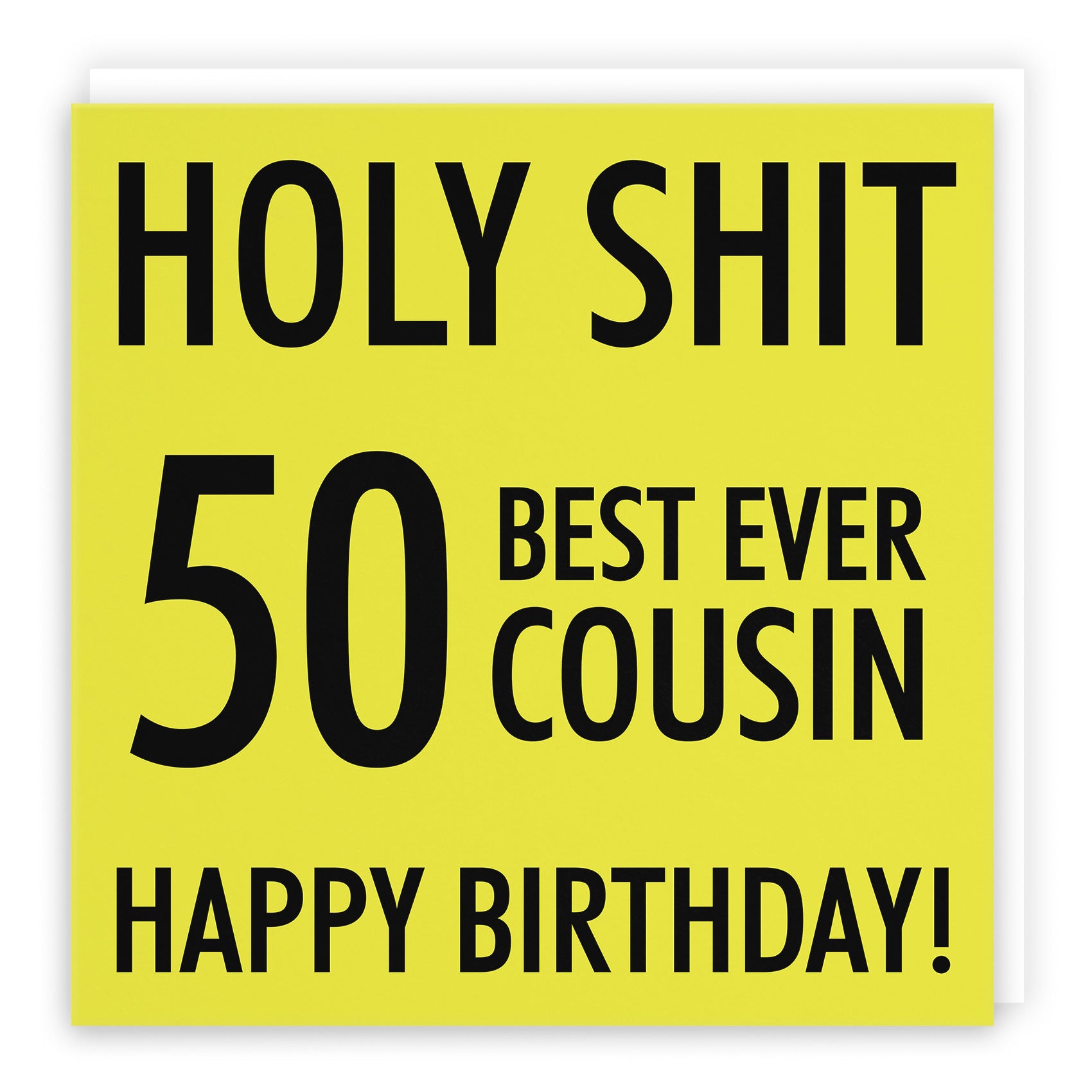 50th Cousin Birthday Card Holy Shit - Default Title (TH02288)