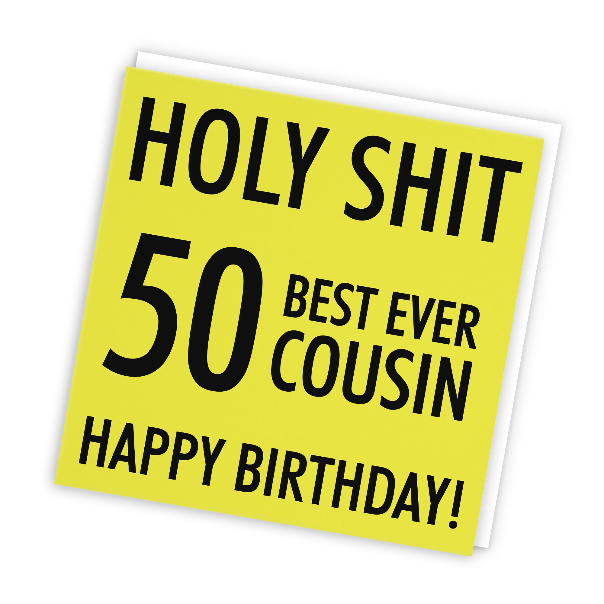50th Cousin Birthday Card Holy Shit - Default Title (TH02288)