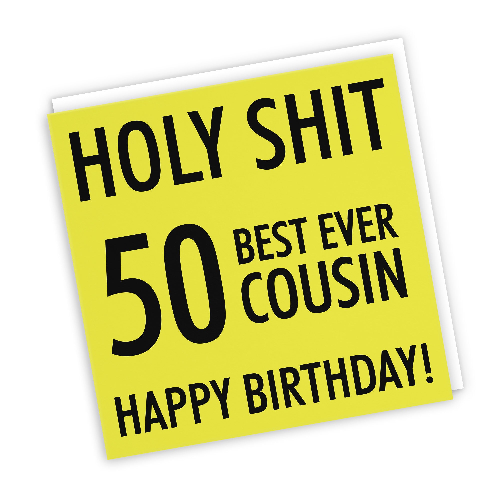 50th Cousin Birthday Card Holy Shit - Default Title (TH02288)